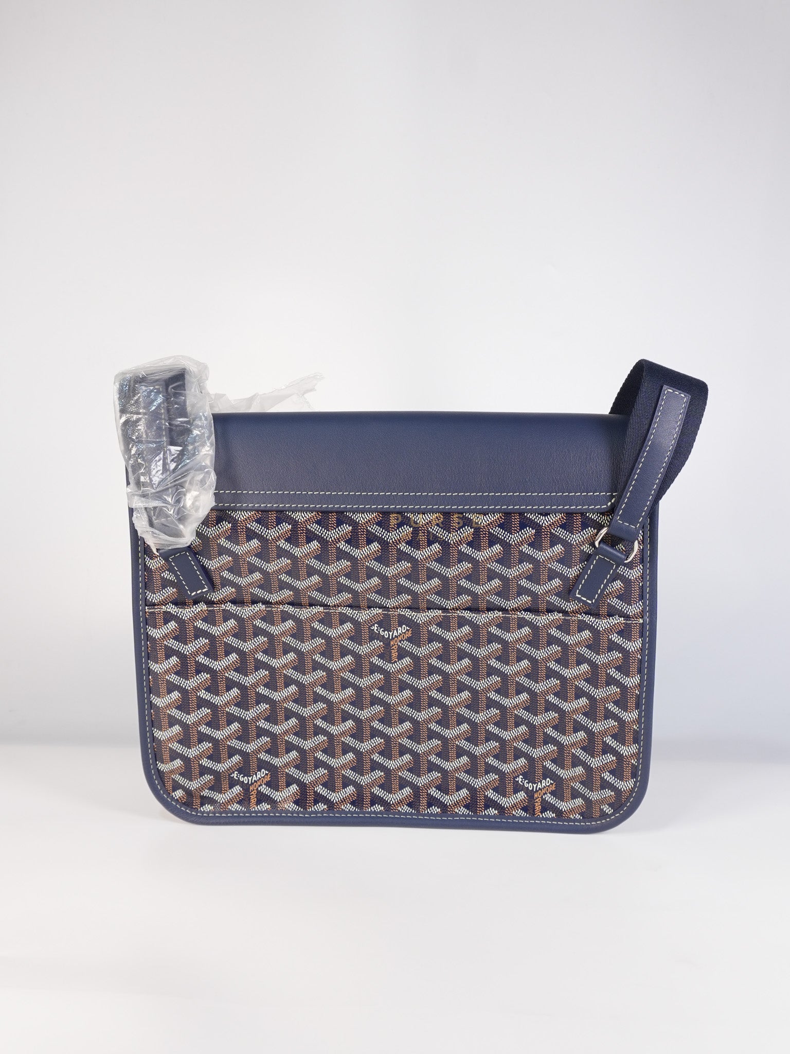 Coursier PM in Navy Blue | Purse Maison Luxury Bags Shop