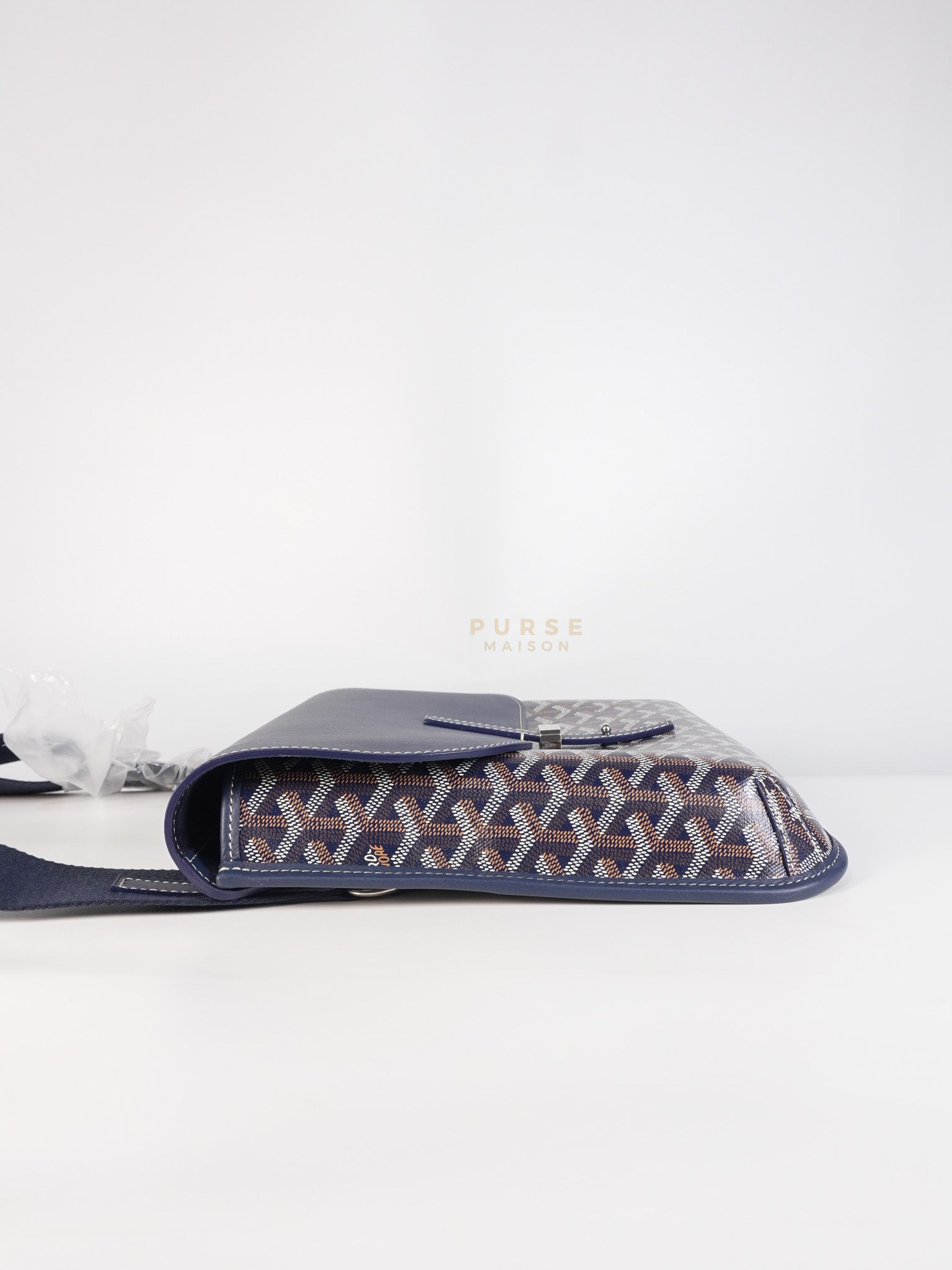 Coursier PM in Navy Blue | Purse Maison Luxury Bags Shop