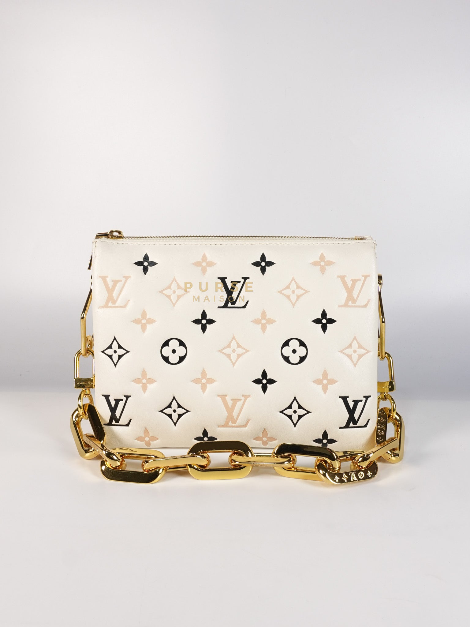 Coussin BB in Tricolor Embossed Monogram Calfskin Leather (Microchip) | Purse Maison Luxury Bags Shop