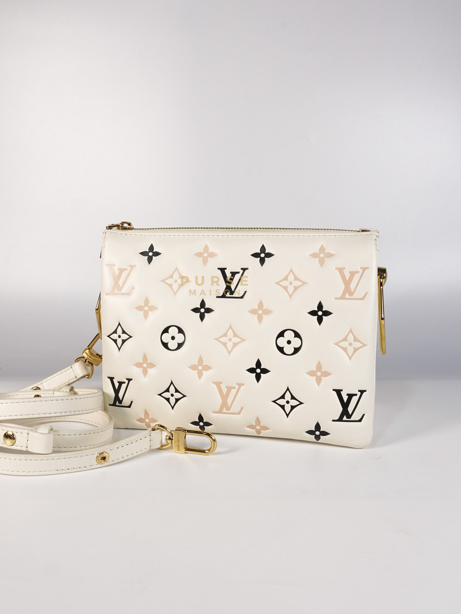 Coussin BB in Tricolor Embossed Monogram Calfskin Leather (Microchip) | Purse Maison Luxury Bags Shop