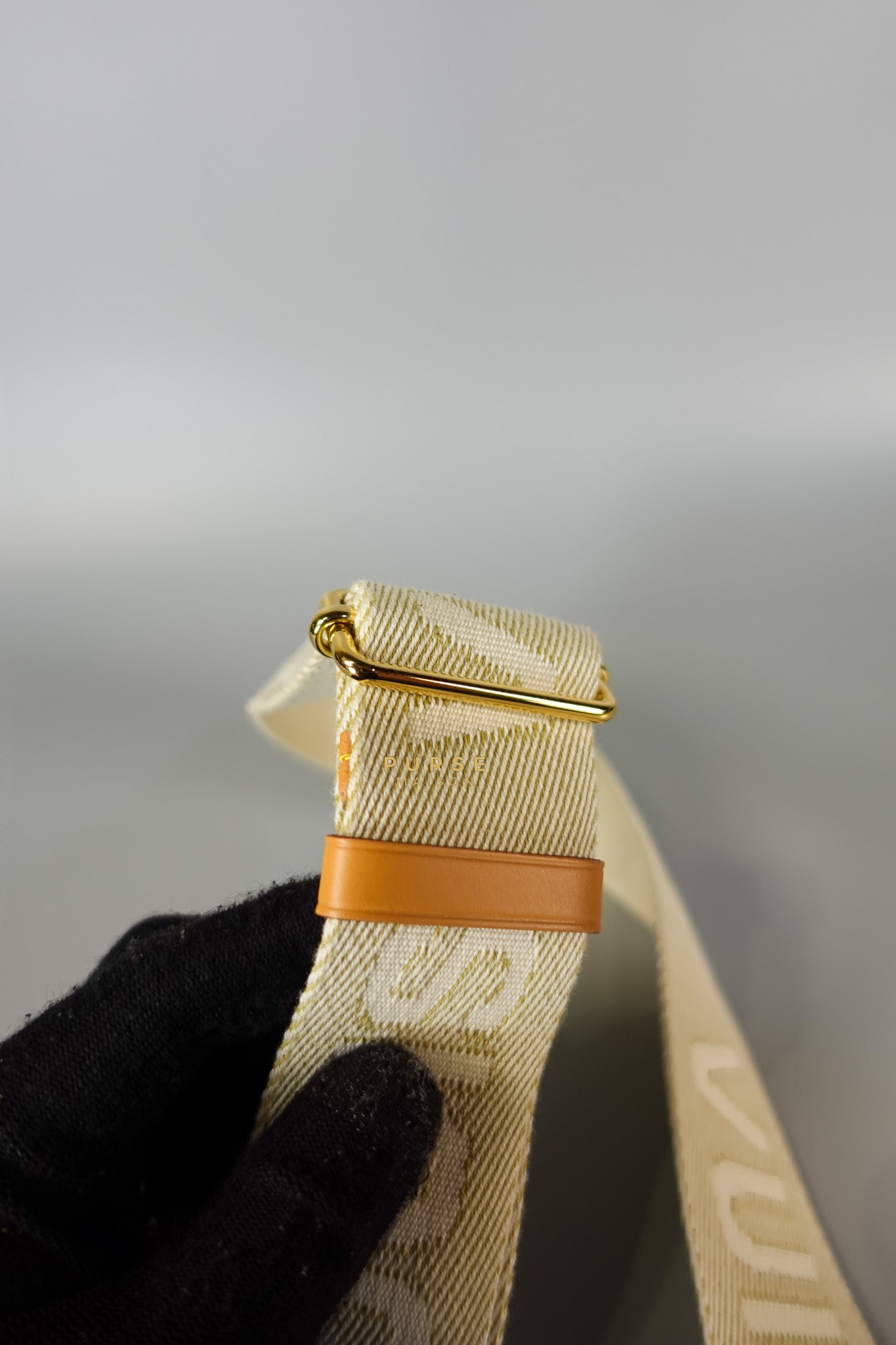 Gold Monogram Lamb Leather Pochette Coussin | Purse Maison Luxury Bags Shop