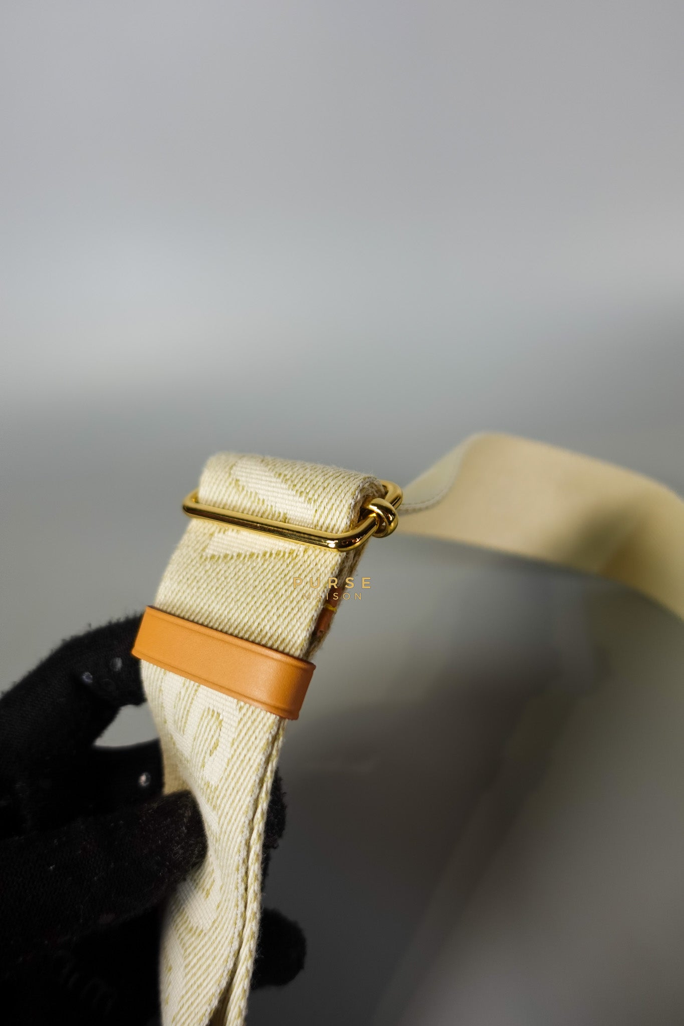 Gold Monogram Lamb Leather Pochette Coussin | Purse Maison Luxury Bags Shop