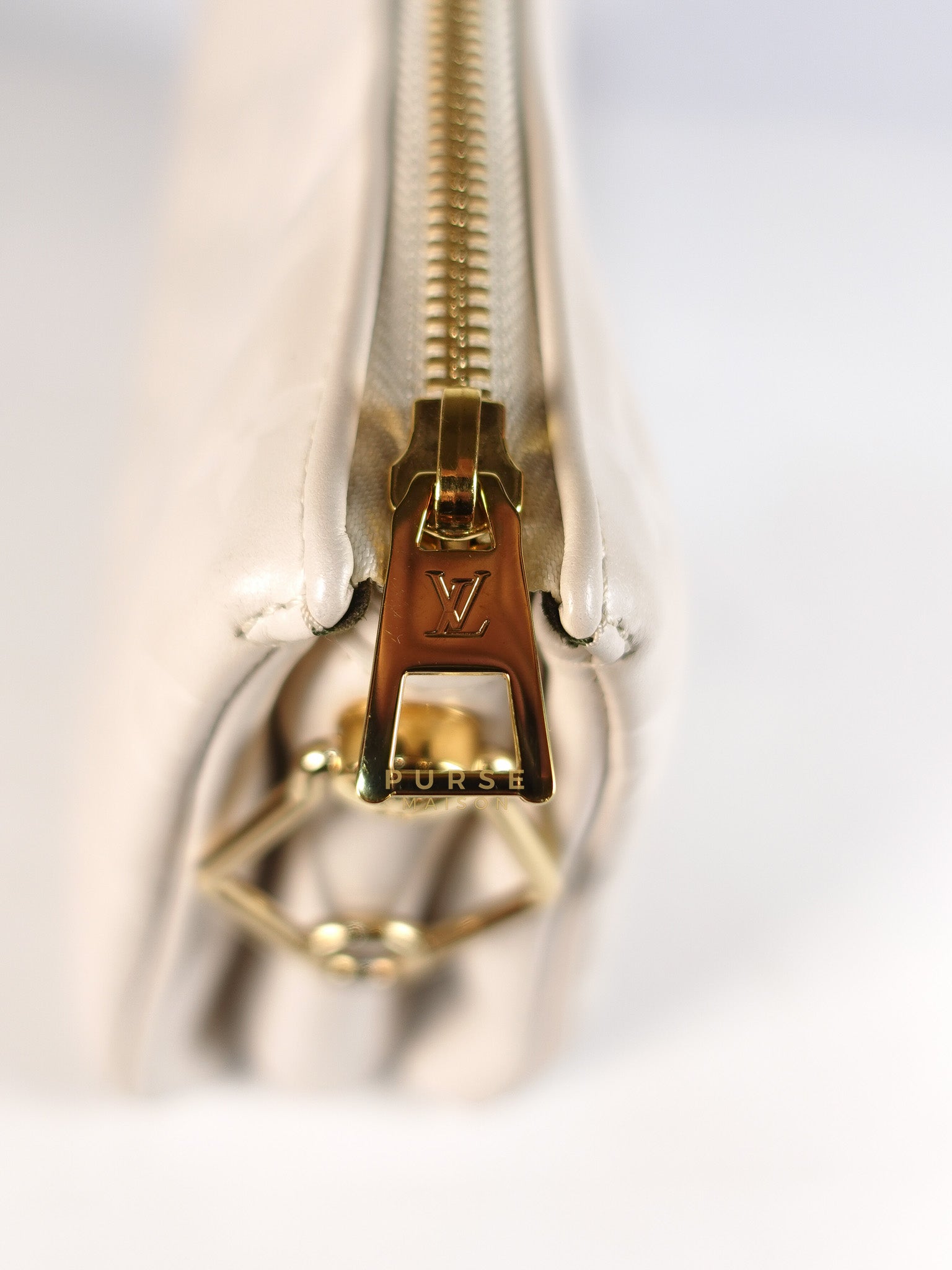 Coussin PM Bag in White Monogram Lambskin Leather (Date Code: PL1201) | Purse Maison Luxury Bags Shop