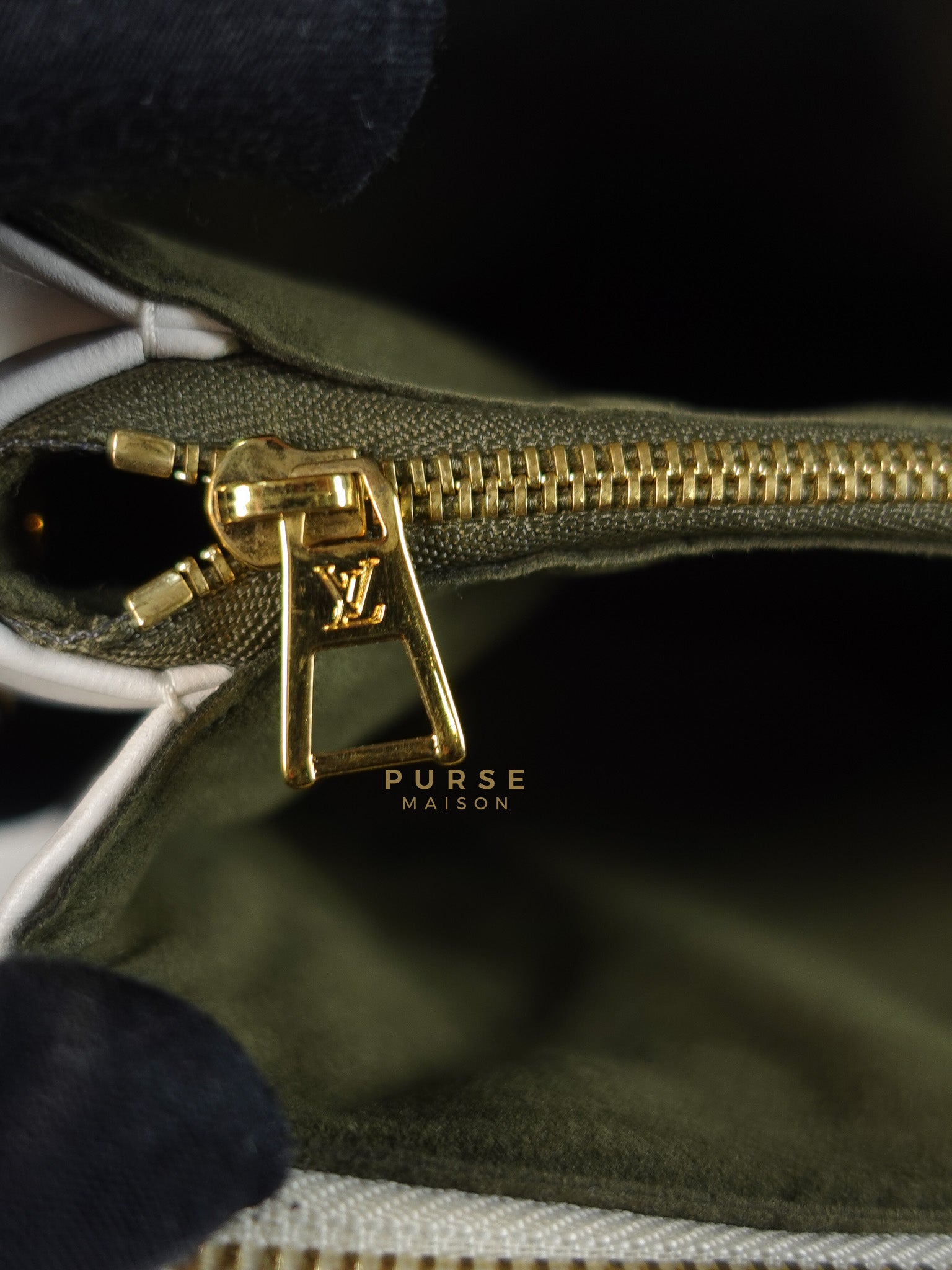 Coussin PM Bag in White Monogram Lambskin Leather (Date Code: PL1201) | Purse Maison Luxury Bags Shop