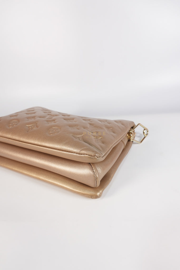 Coussin PM in Metallic Gold Monogram Lambskin Leather (Microchip) | Purse Maison Luxury Bags Shop