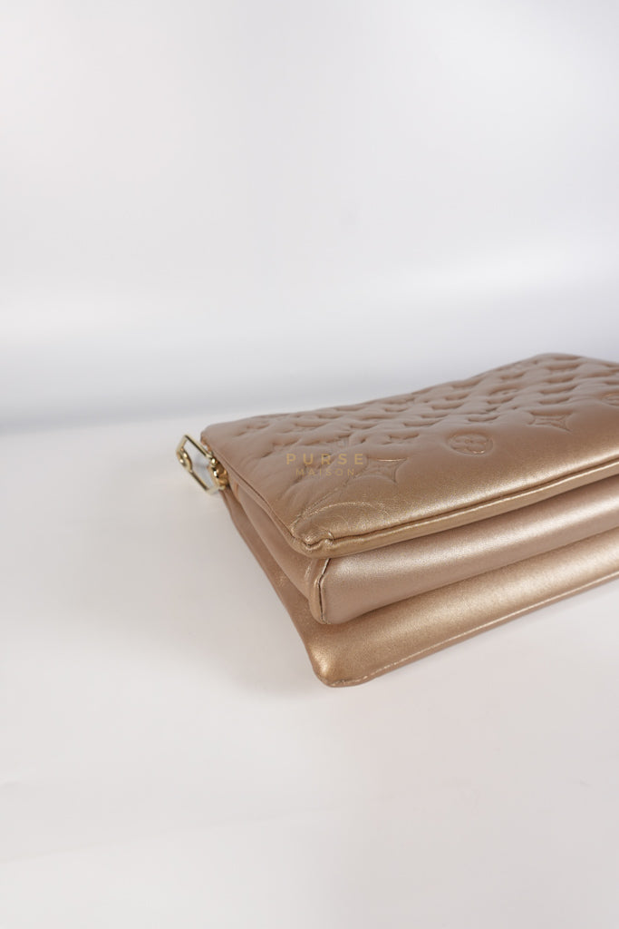 Coussin PM in Metallic Gold Monogram Lambskin Leather (Microchip) | Purse Maison Luxury Bags Shop