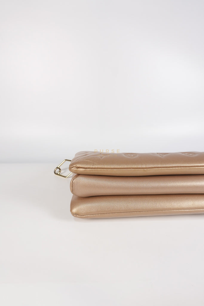 Coussin PM in Metallic Gold Monogram Lambskin Leather (Microchip) | Purse Maison Luxury Bags Shop