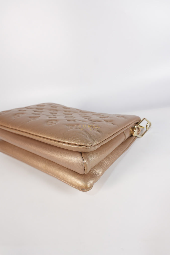 Coussin PM in Metallic Gold Monogram Lambskin Leather (Microchip) | Purse Maison Luxury Bags Shop