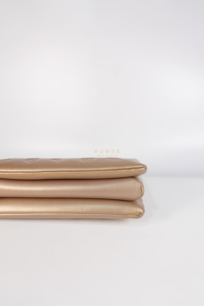 Coussin PM in Metallic Gold Monogram Lambskin Leather (Microchip) | Purse Maison Luxury Bags Shop