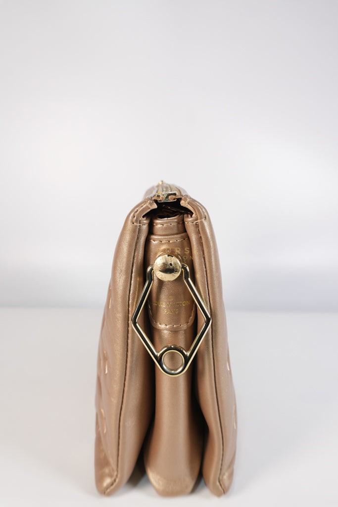 Coussin PM in Metallic Gold Monogram Lambskin Leather (Microchip) | Purse Maison Luxury Bags Shop