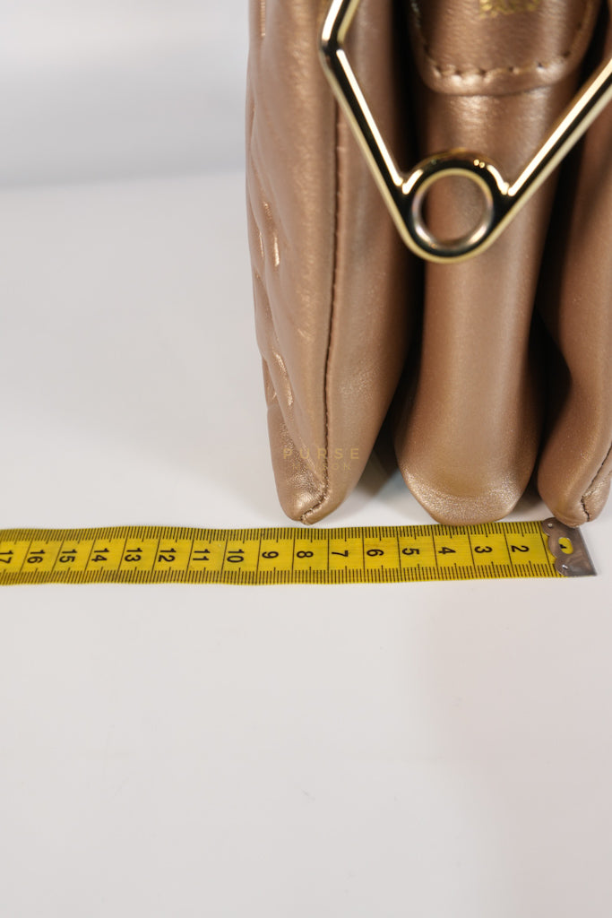Coussin PM in Metallic Gold Monogram Lambskin Leather (Microchip) | Purse Maison Luxury Bags Shop