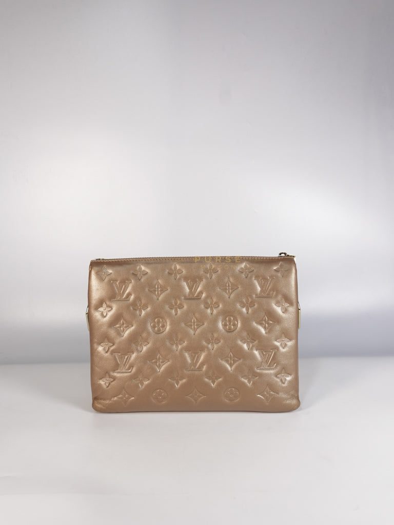 Coussin PM in Metallic Gold Monogram Lambskin Leather (Microchip) | Purse Maison Luxury Bags Shop