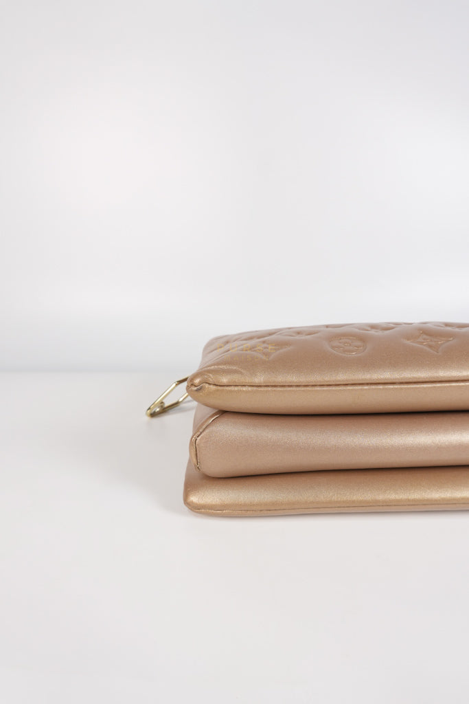 Coussin PM in Metallic Gold Monogram Lambskin Leather (Microchip) | Purse Maison Luxury Bags Shop