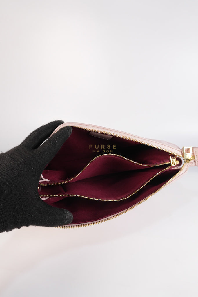 Coussin PM Rose Pink in Embossed Monogram Calfskin Leather (Microchip) | Purse Maison Luxury Bags Shop