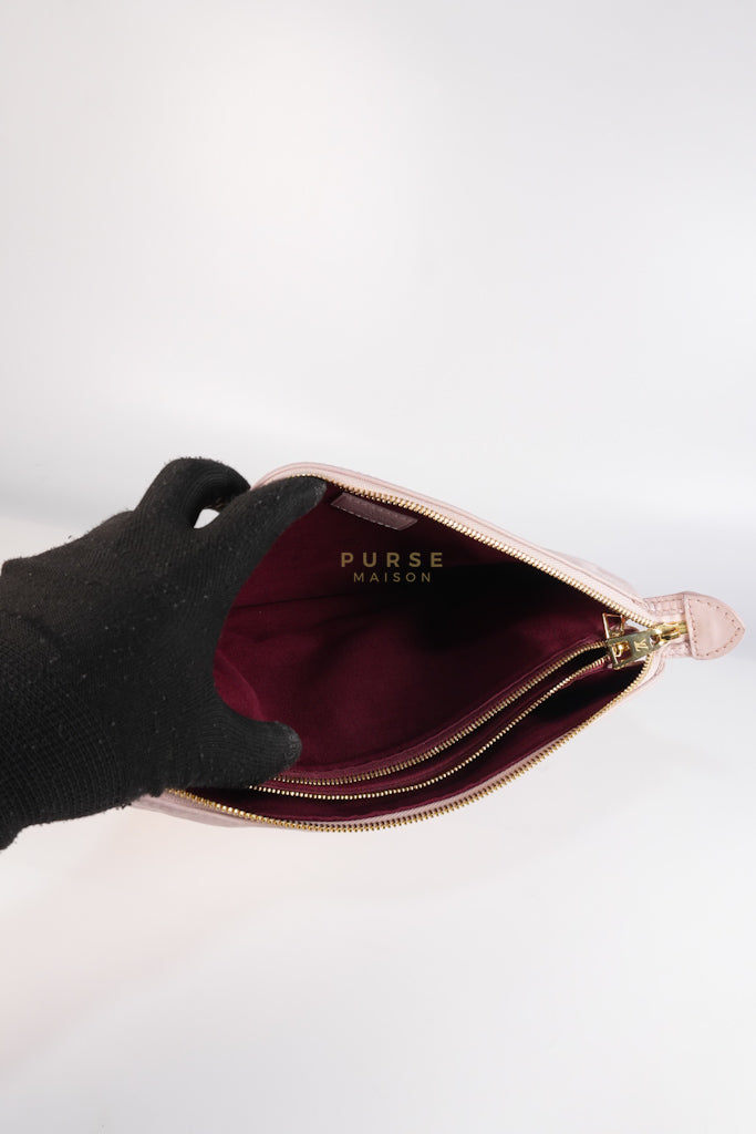 Coussin PM Rose Pink in Embossed Monogram Calfskin Leather (Microchip) | Purse Maison Luxury Bags Shop