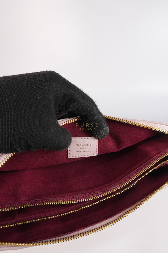 Coussin PM Rose Pink in Embossed Monogram Calfskin Leather (Microchip) | Purse Maison Luxury Bags Shop