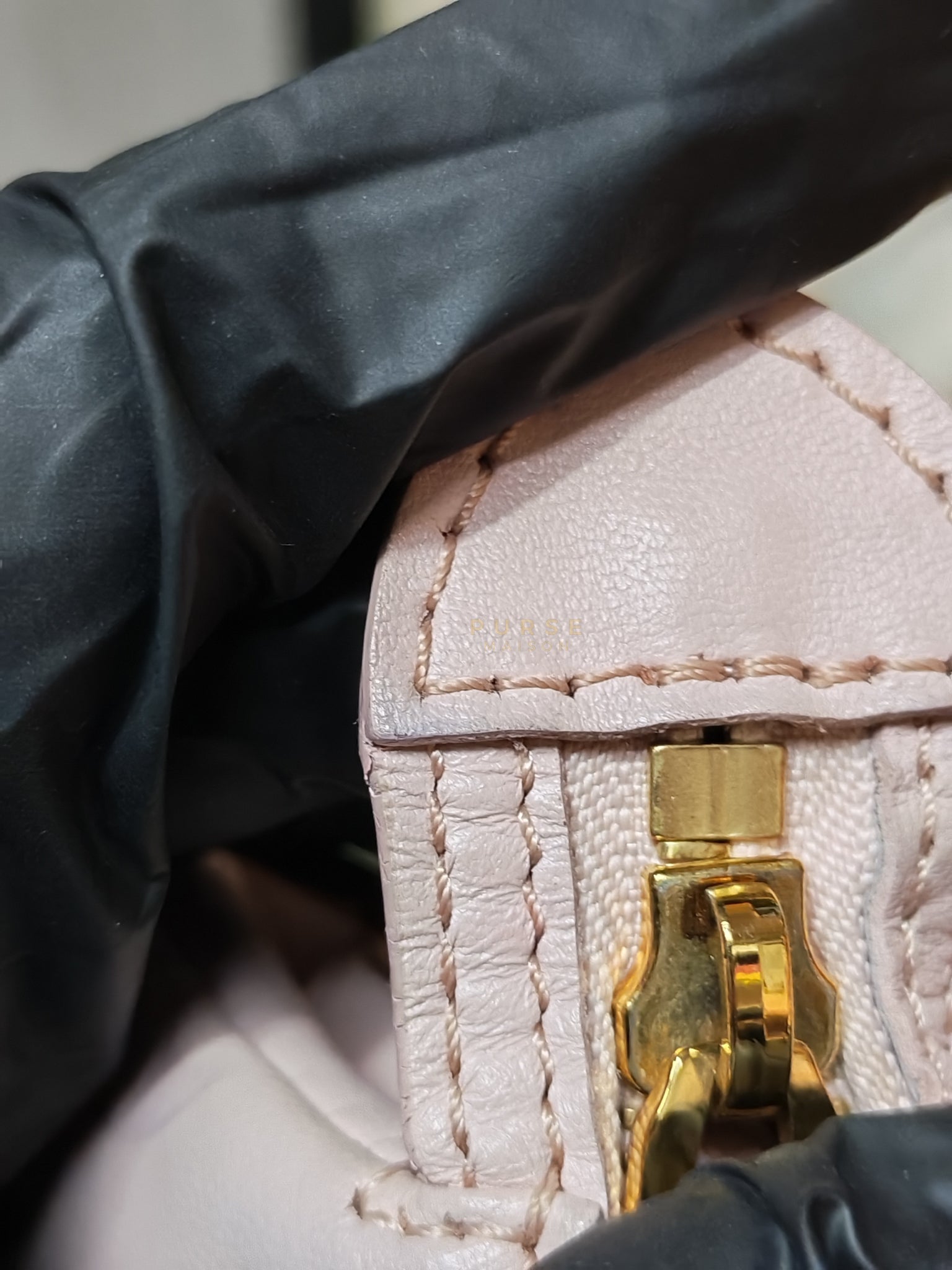 Coussin PM Rose Pink in Embossed Monogram Calfskin Leather (Microchip) | Purse Maison Luxury Bags Shop