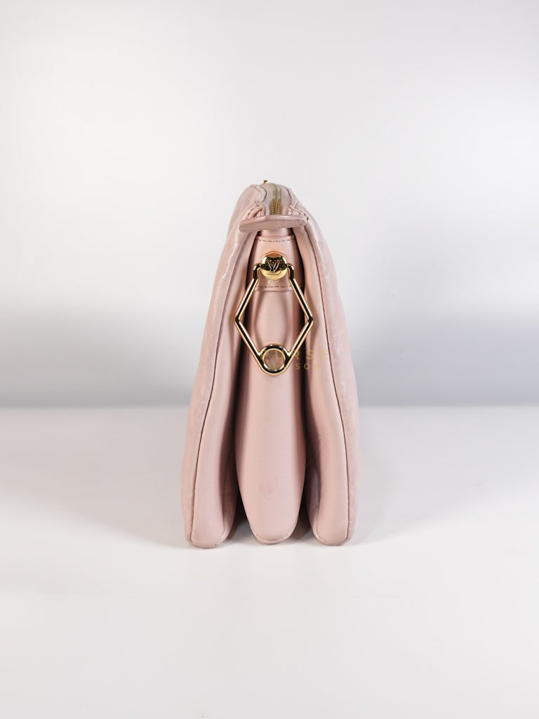 Coussin PM Rose Pink in Embossed Monogram Calfskin Leather (Microchip) | Purse Maison Luxury Bags Shop