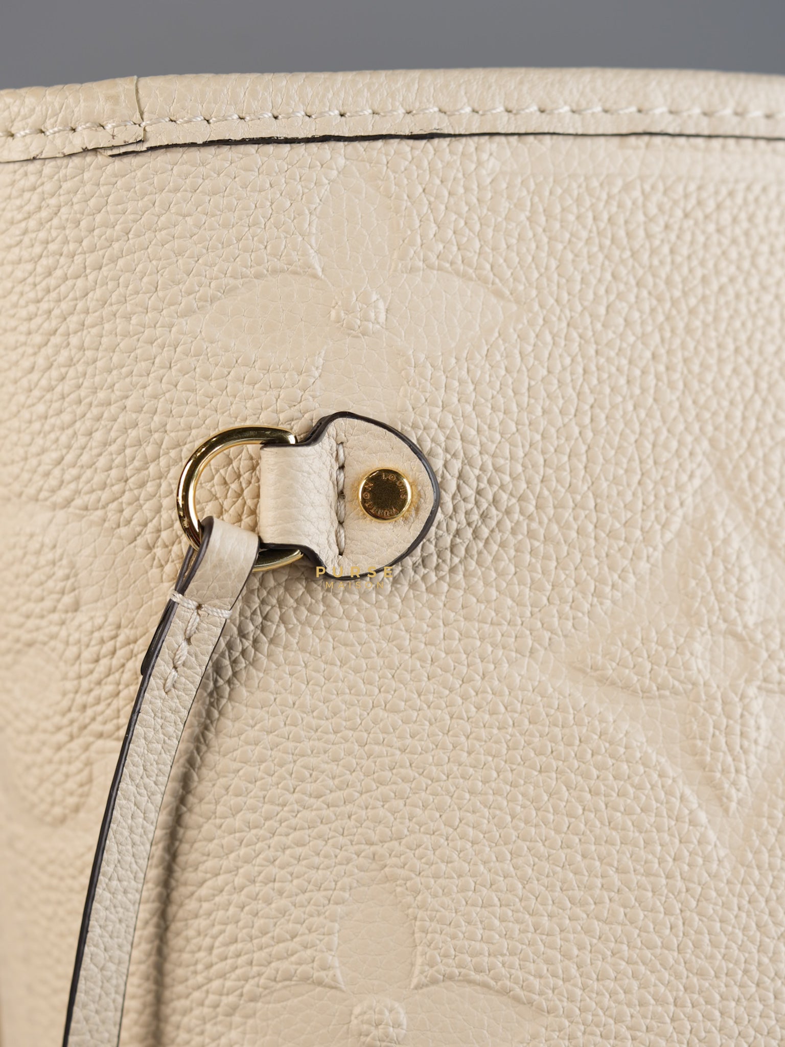 Creme Empreinte Leather Neverfull MM Bag | Purse Maison Luxury Bags Shop