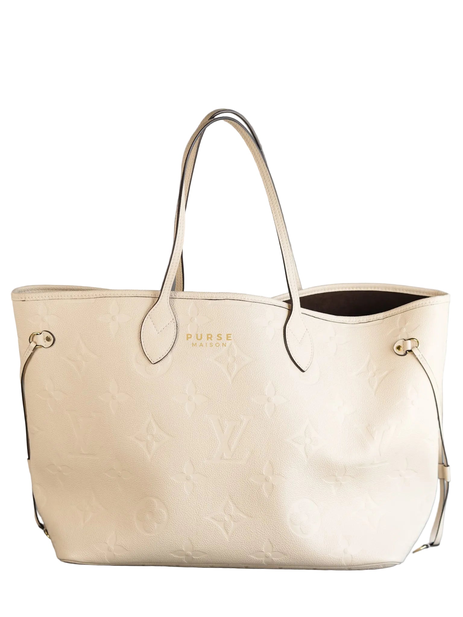 Creme Empreinte Leather Neverfull MM Bag | Purse Maison Luxury Bags Shop