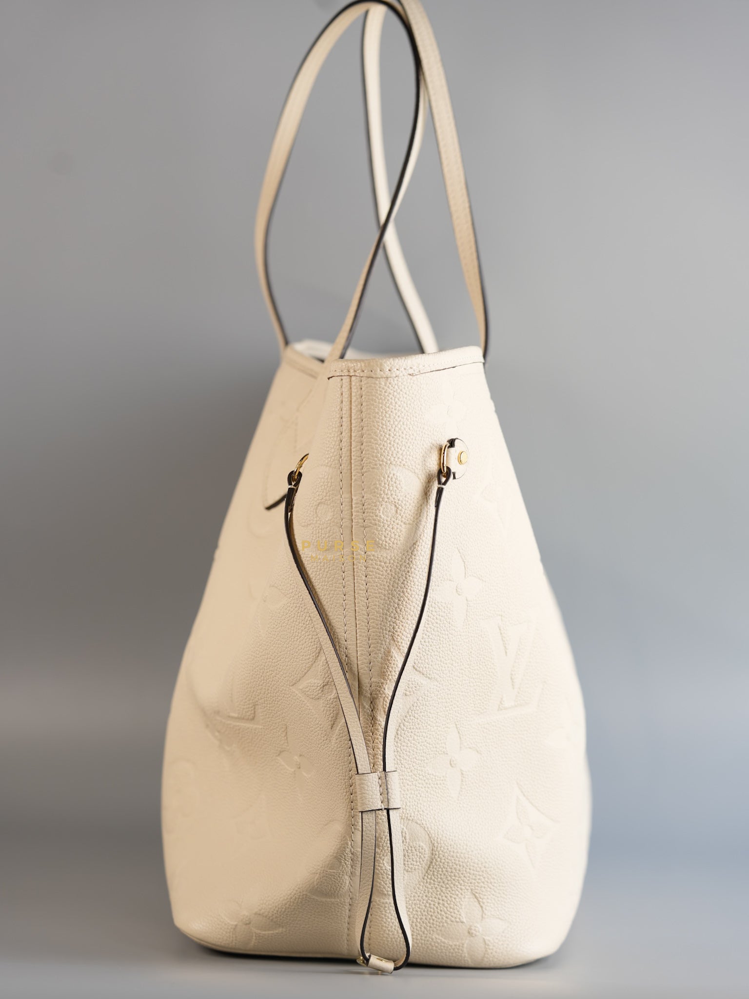 Creme Empreinte Leather Neverfull MM Bag | Purse Maison Luxury Bags Shop