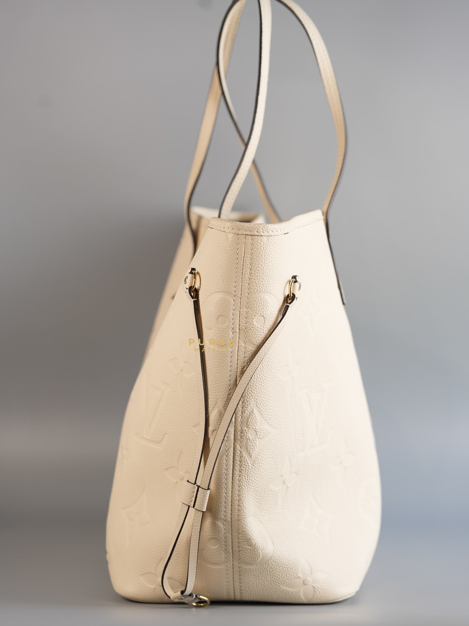 Creme Empreinte Leather Neverfull MM Bag | Purse Maison Luxury Bags Shop
