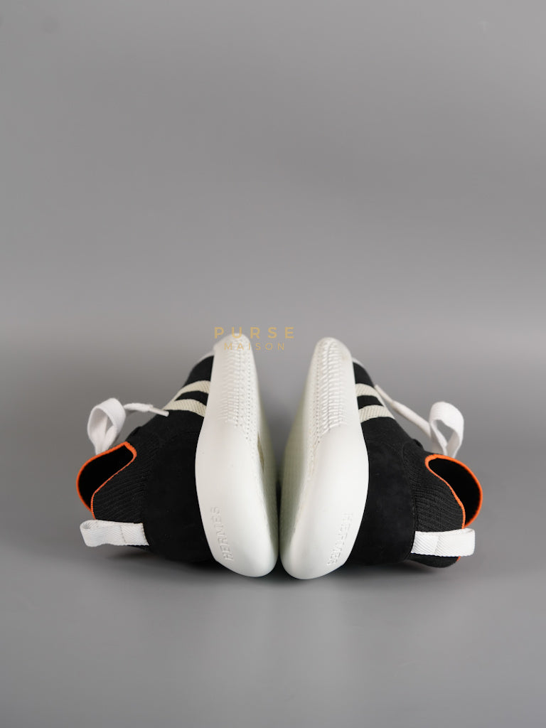 Crew Sneakers in Black & White Size 37.5 Eu (23cm) | Purse Maison Luxury Bags Shop