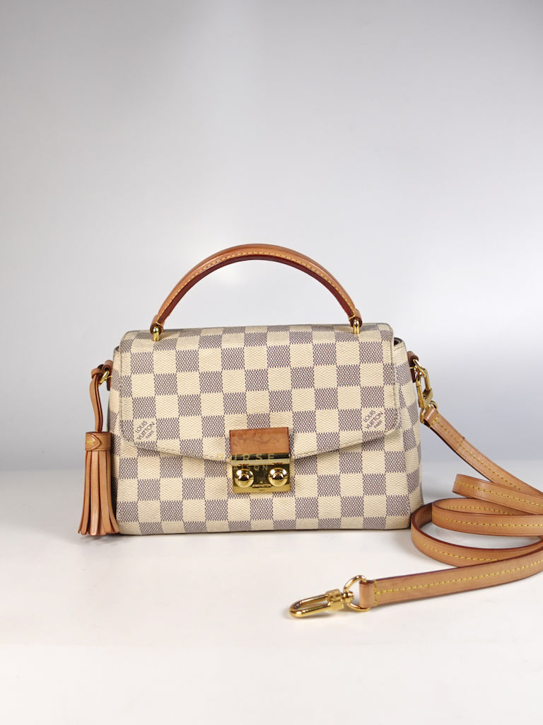 Croisette in Damier Azur Canvas (Date Code: ML2230) | Purse Maison Luxury Bags Shop