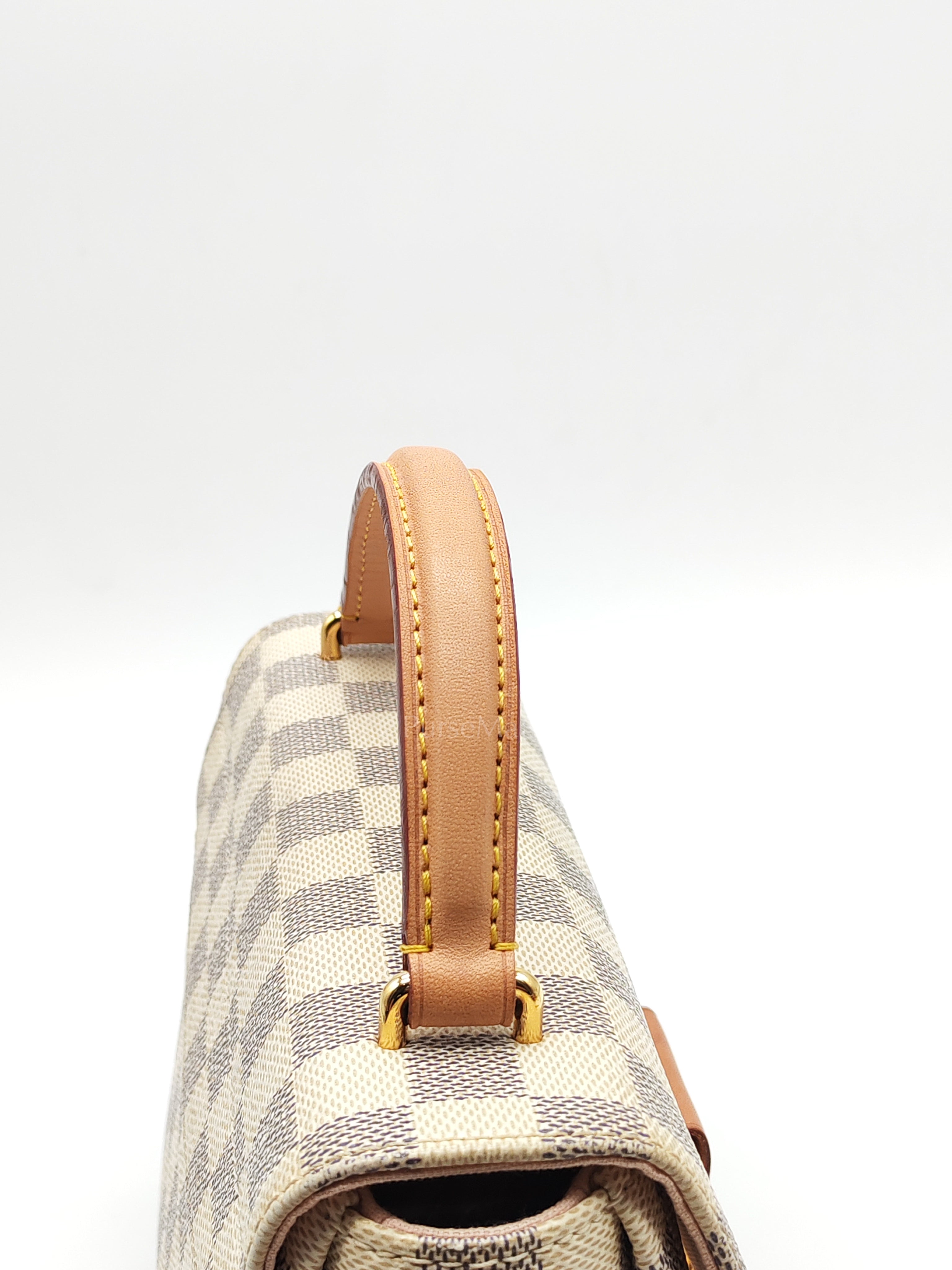 Croisette in Damier Azur Canvas & Gold Hardware (Datecode: ML2189) | Purse Maison Luxury Bags Shop
