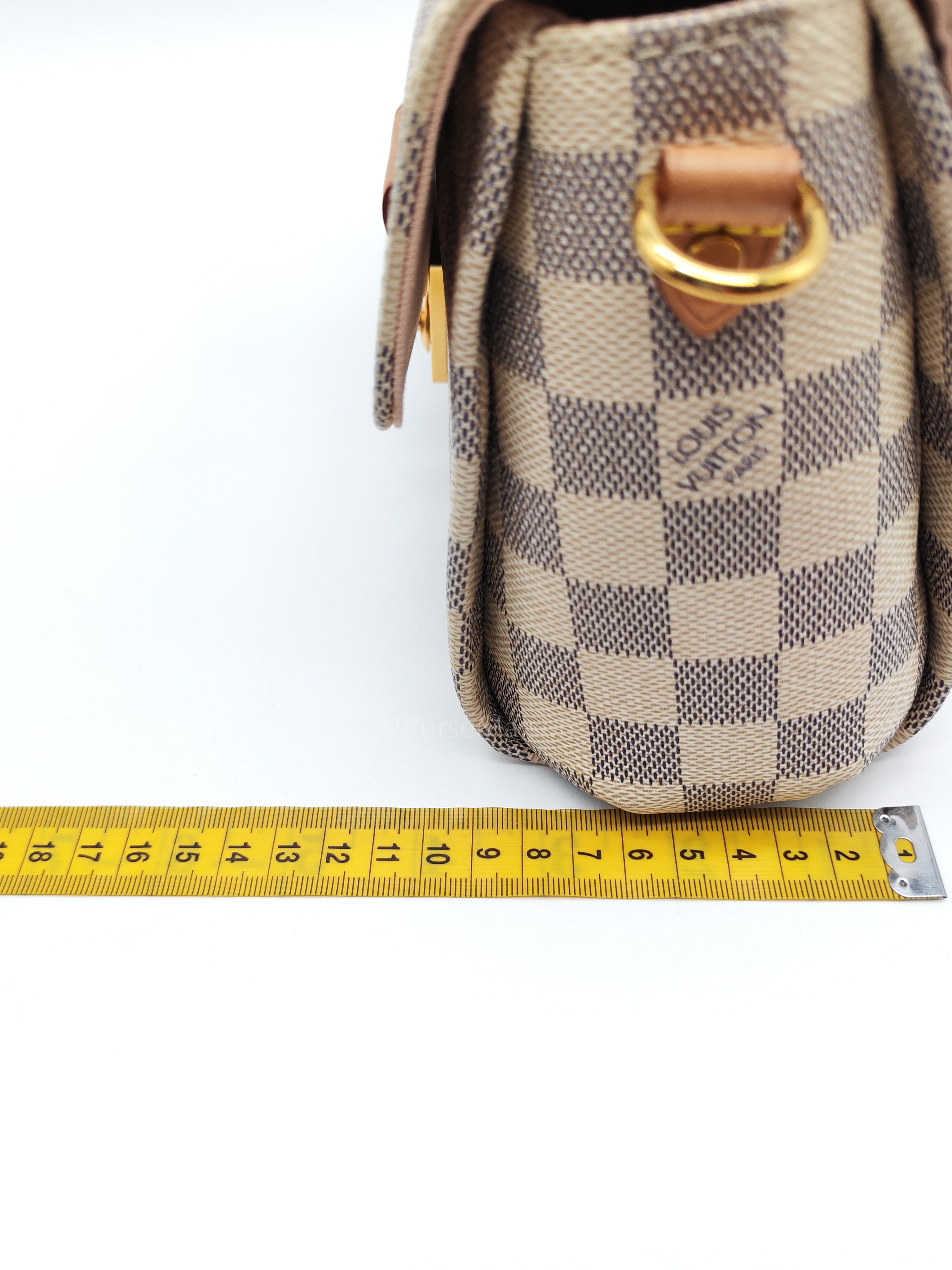 Croisette in Damier Azur Canvas & Gold Hardware (Datecode: ML2189) | Purse Maison Luxury Bags Shop