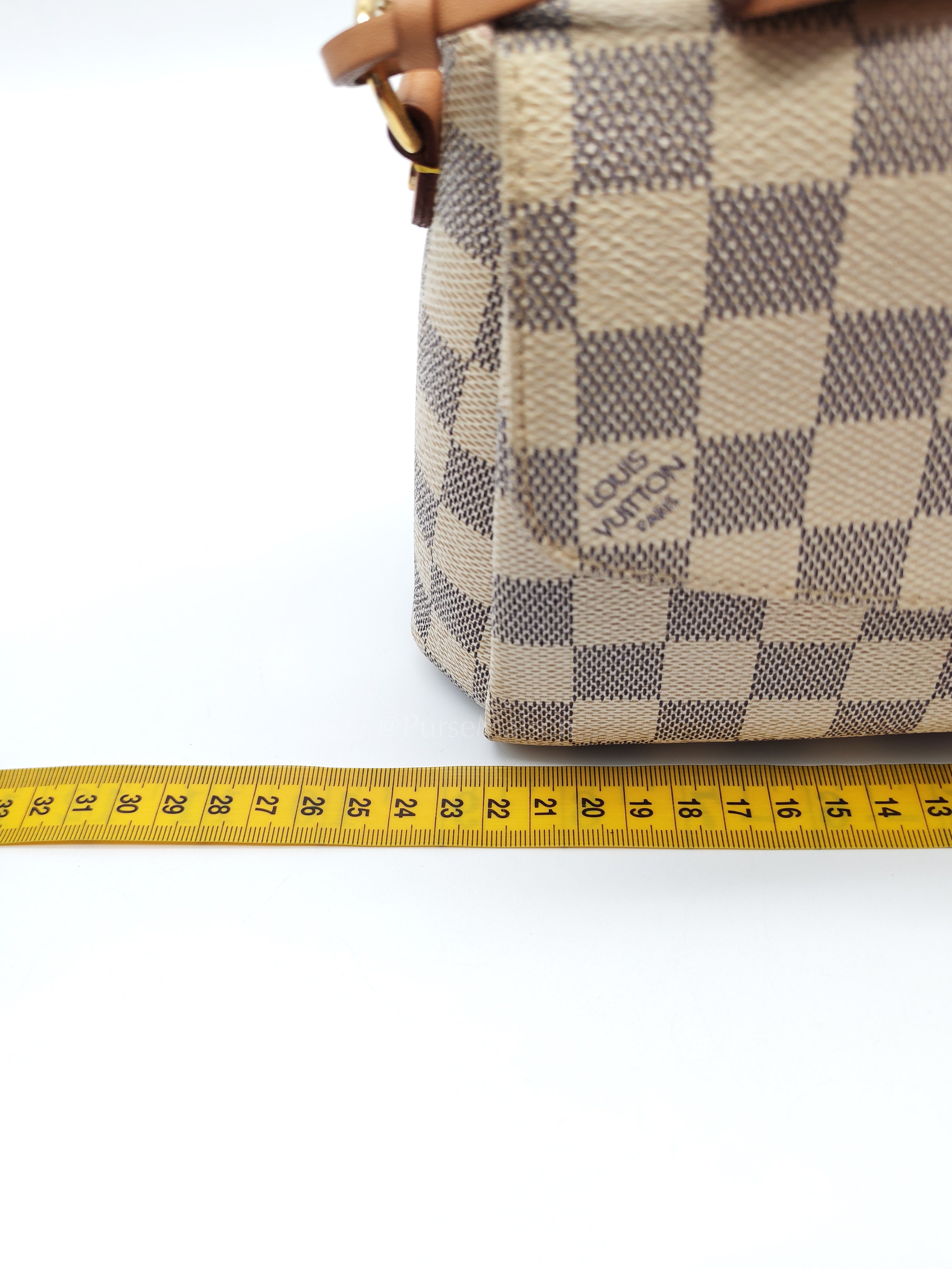 Croisette in Damier Azur Canvas & Gold Hardware (Datecode: ML2189) | Purse Maison Luxury Bags Shop