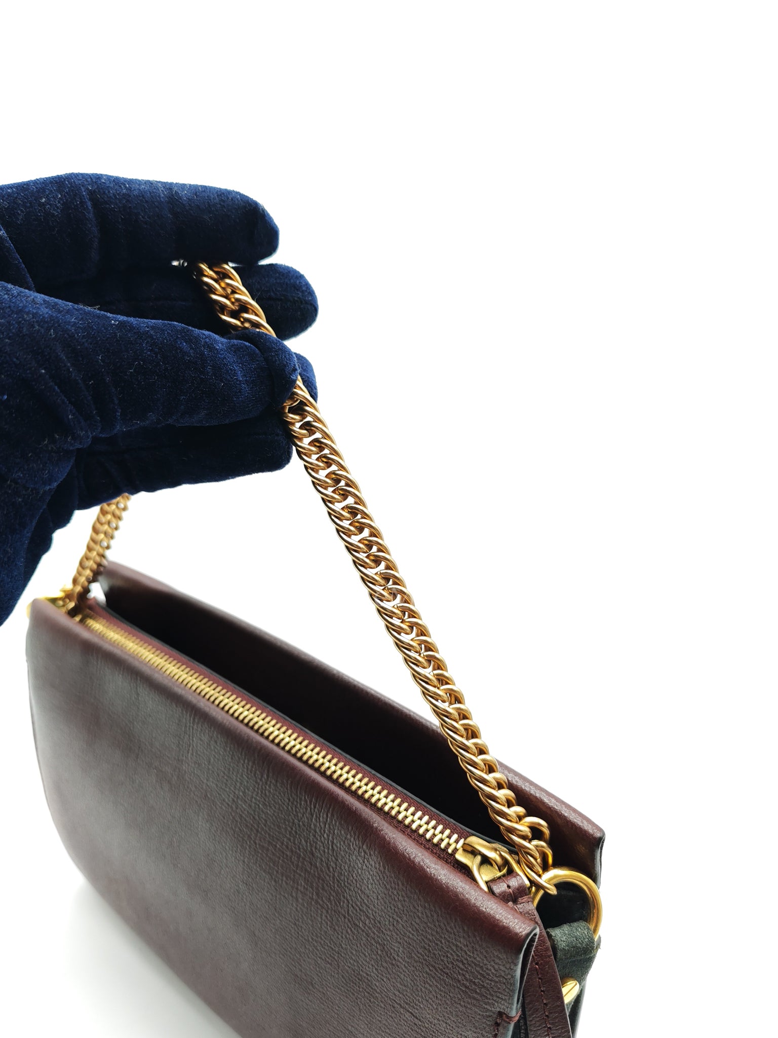 Cross 3 Burgundy in Calfskin Leather Crossbody Bag | Purse Maison Luxury Bags Shop