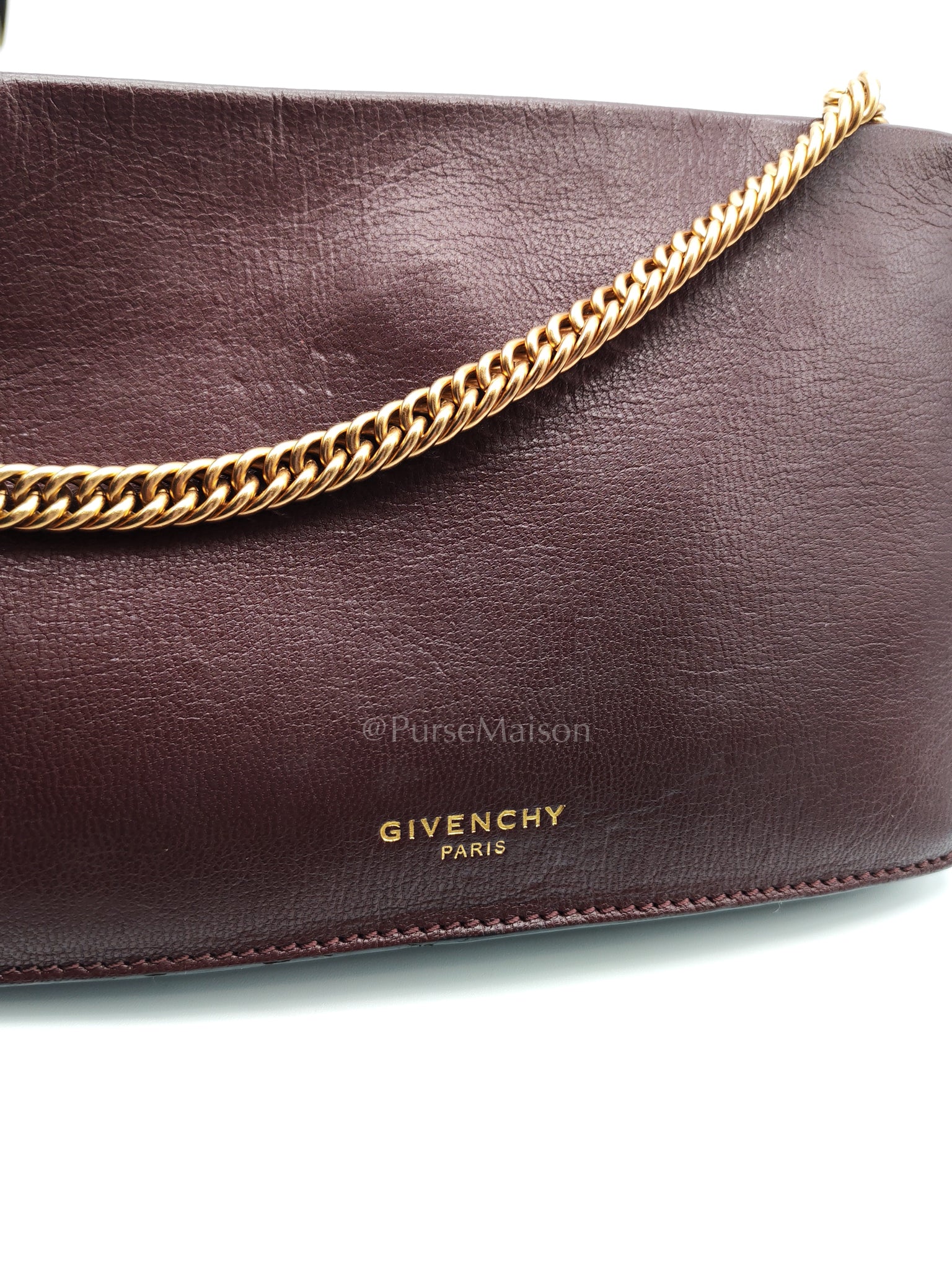 Cross 3 Burgundy in Calfskin Leather Crossbody Bag | Purse Maison Luxury Bags Shop