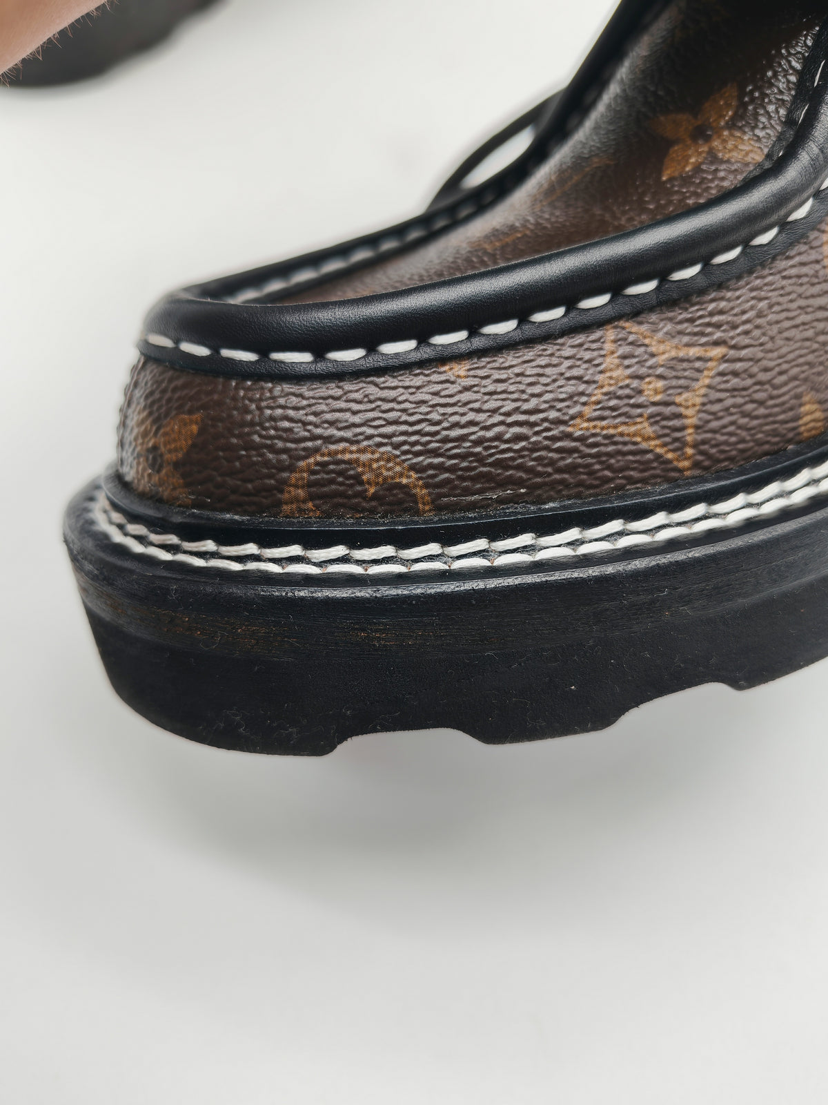 Louis Vuitton Beaubourg Platform Derby Shoes in Monogram Canvas Size 38 EU (25 cm)