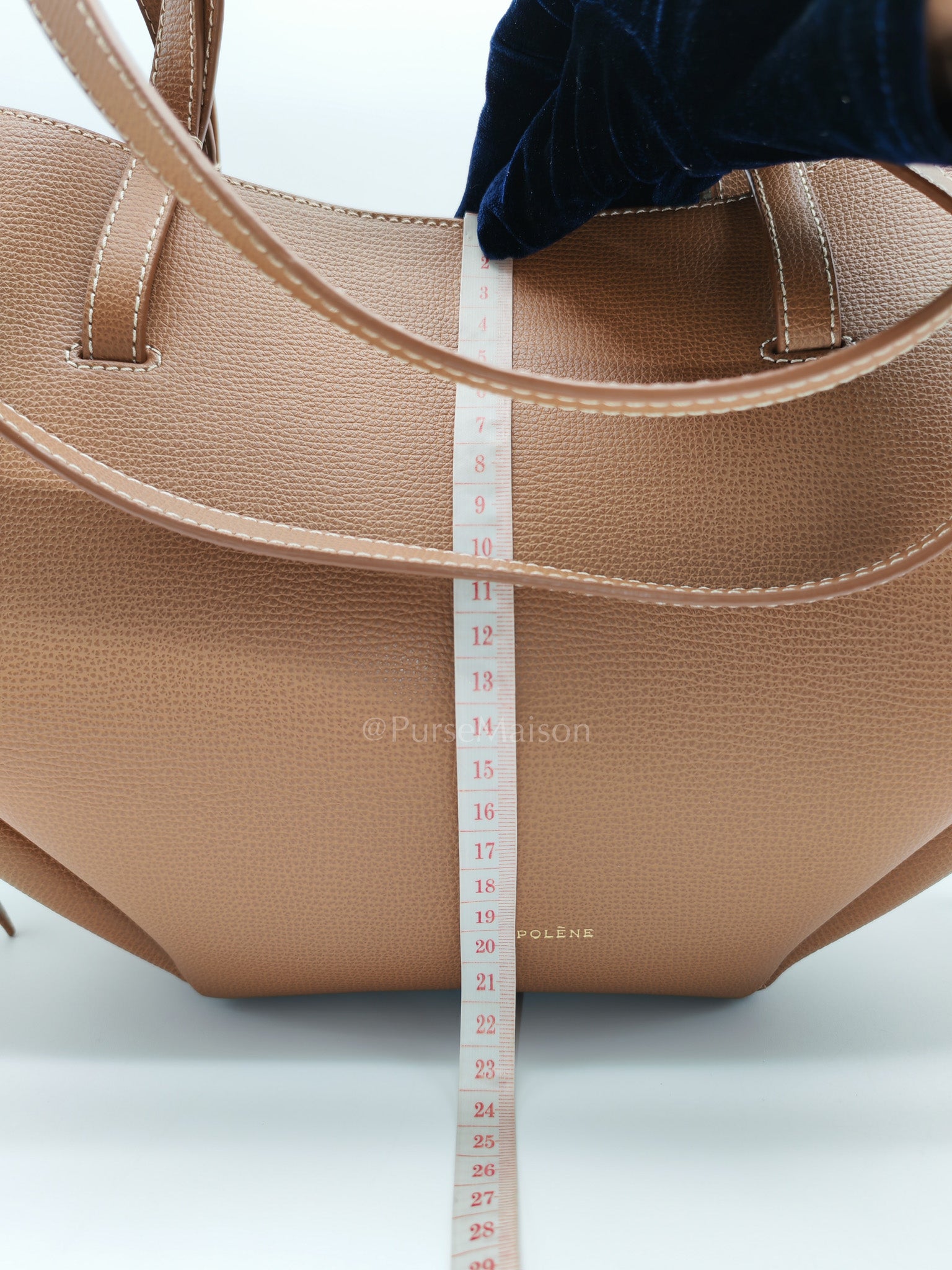 Cyme Mini in Camel Grained Leather | Purse Maison Luxury Bags Shop
