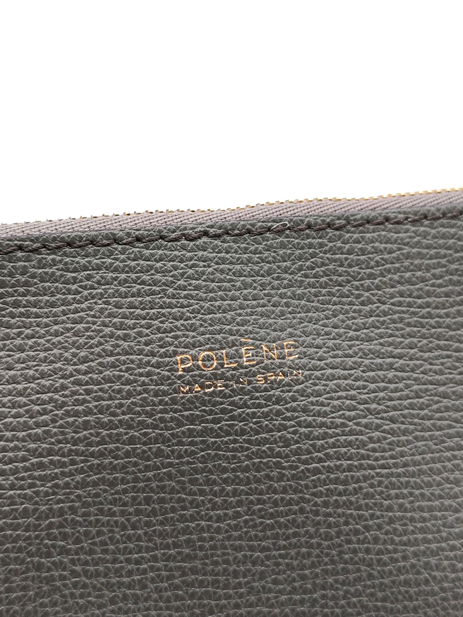 Cyme Shoulder Bag Large in Smoky Green Texture Leather | Purse Maison Luxury Bags Shop