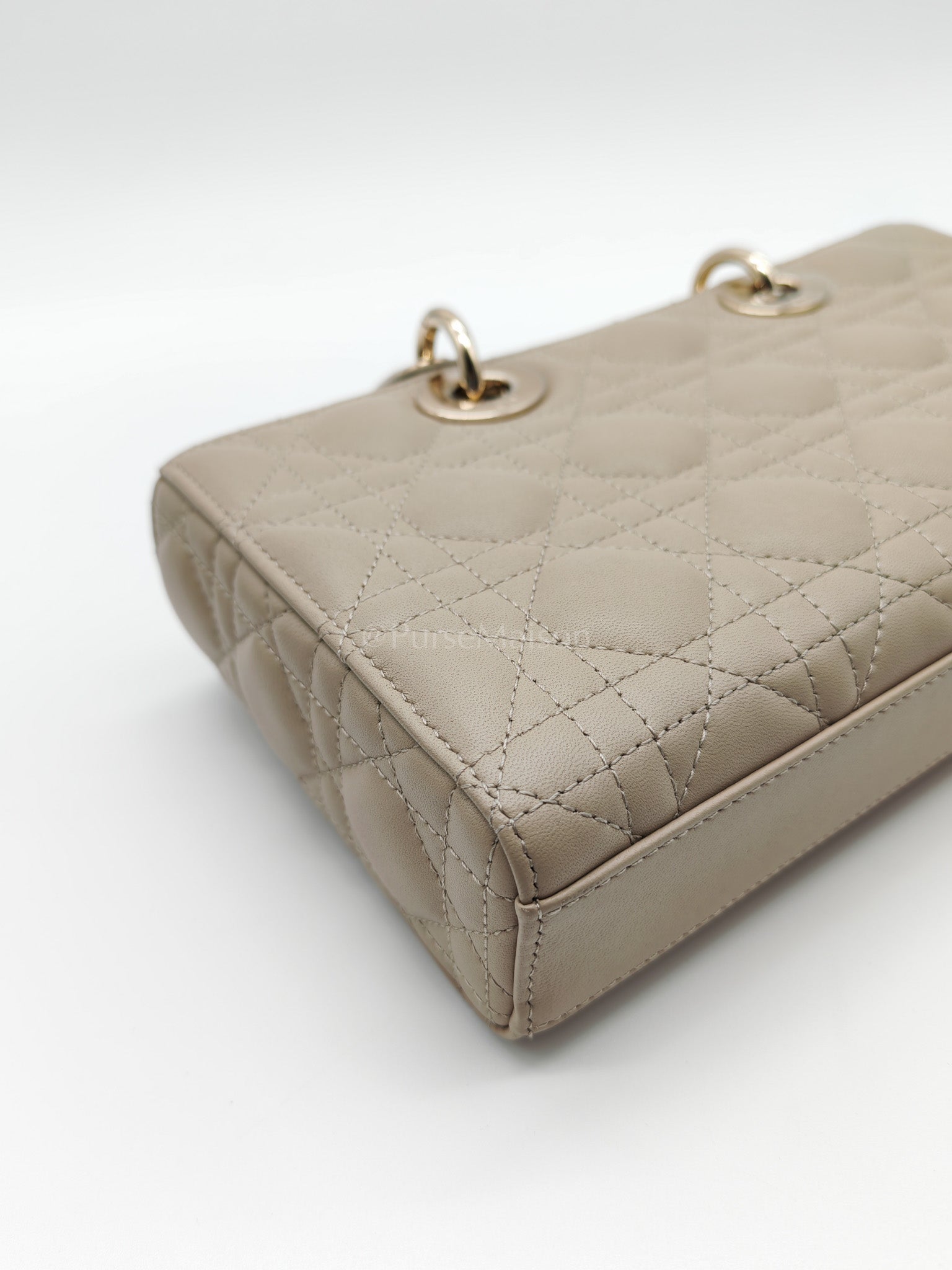 D-Joy Medium Sable Cannage lambskin Leather in Light Gold Hardware | Purse Maison Luxury Bags Shop