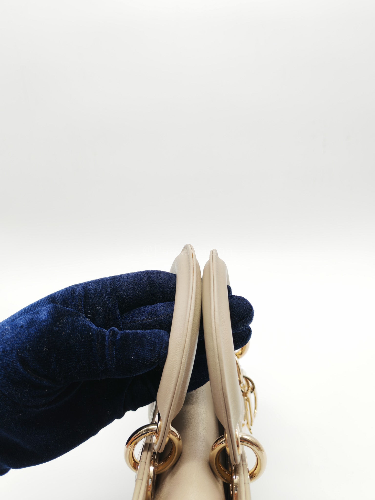 D-Joy Medium Sable Cannage lambskin Leather in Light Gold Hardware | Purse Maison Luxury Bags Shop