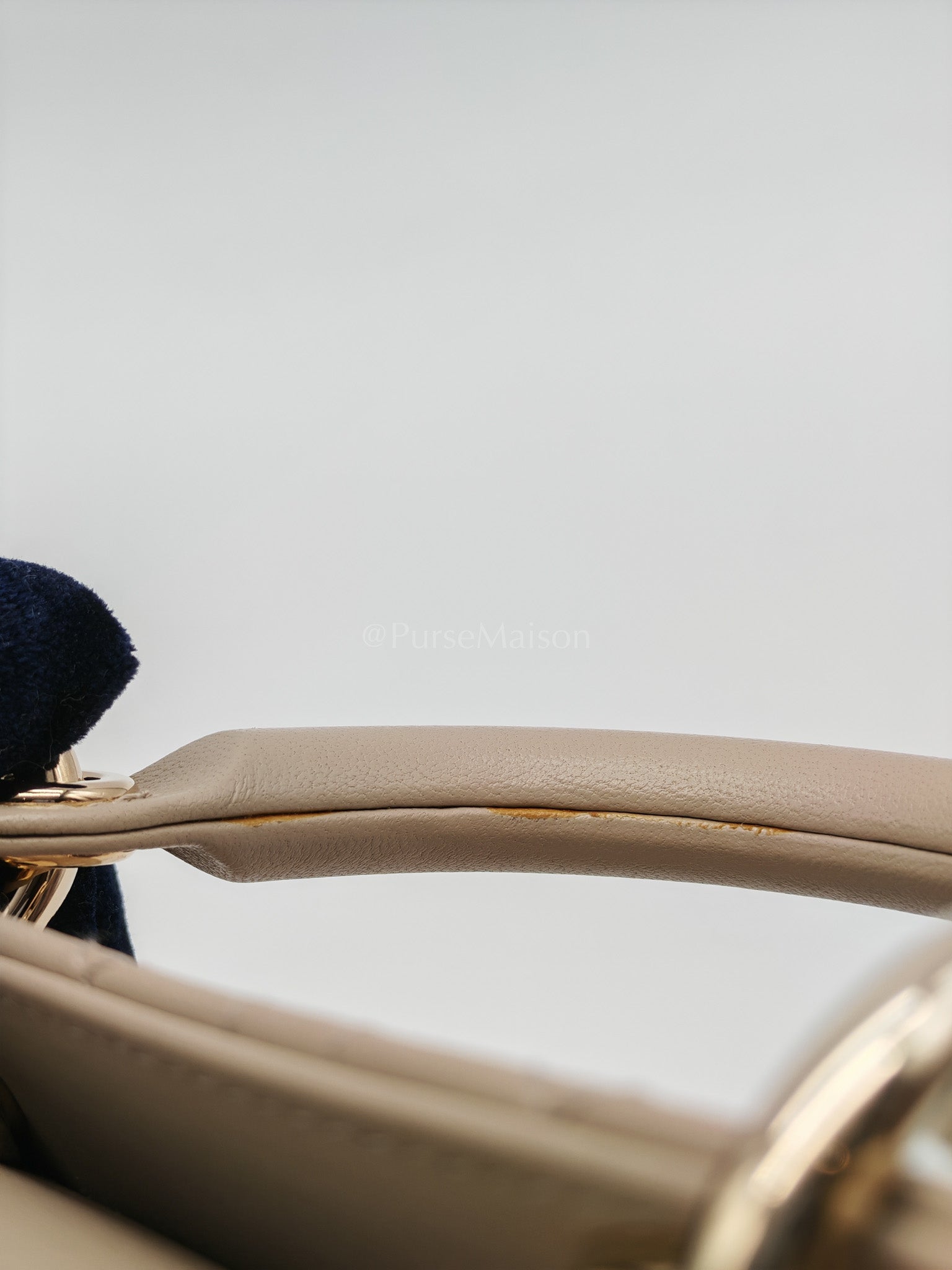 D-Joy Medium Sable Cannage lambskin Leather in Light Gold Hardware | Purse Maison Luxury Bags Shop