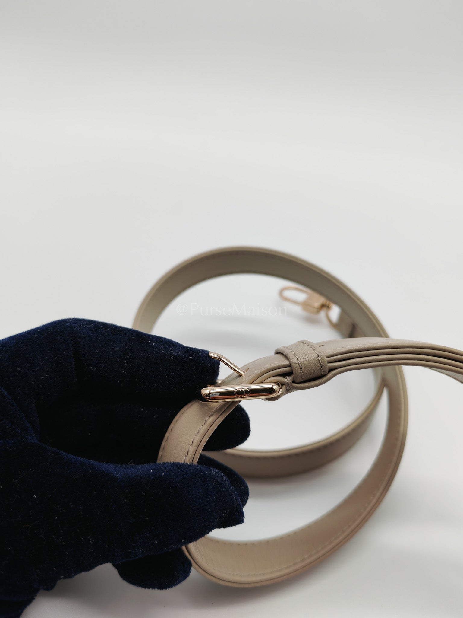 D-Joy Medium Sable Cannage lambskin Leather in Light Gold Hardware | Purse Maison Luxury Bags Shop