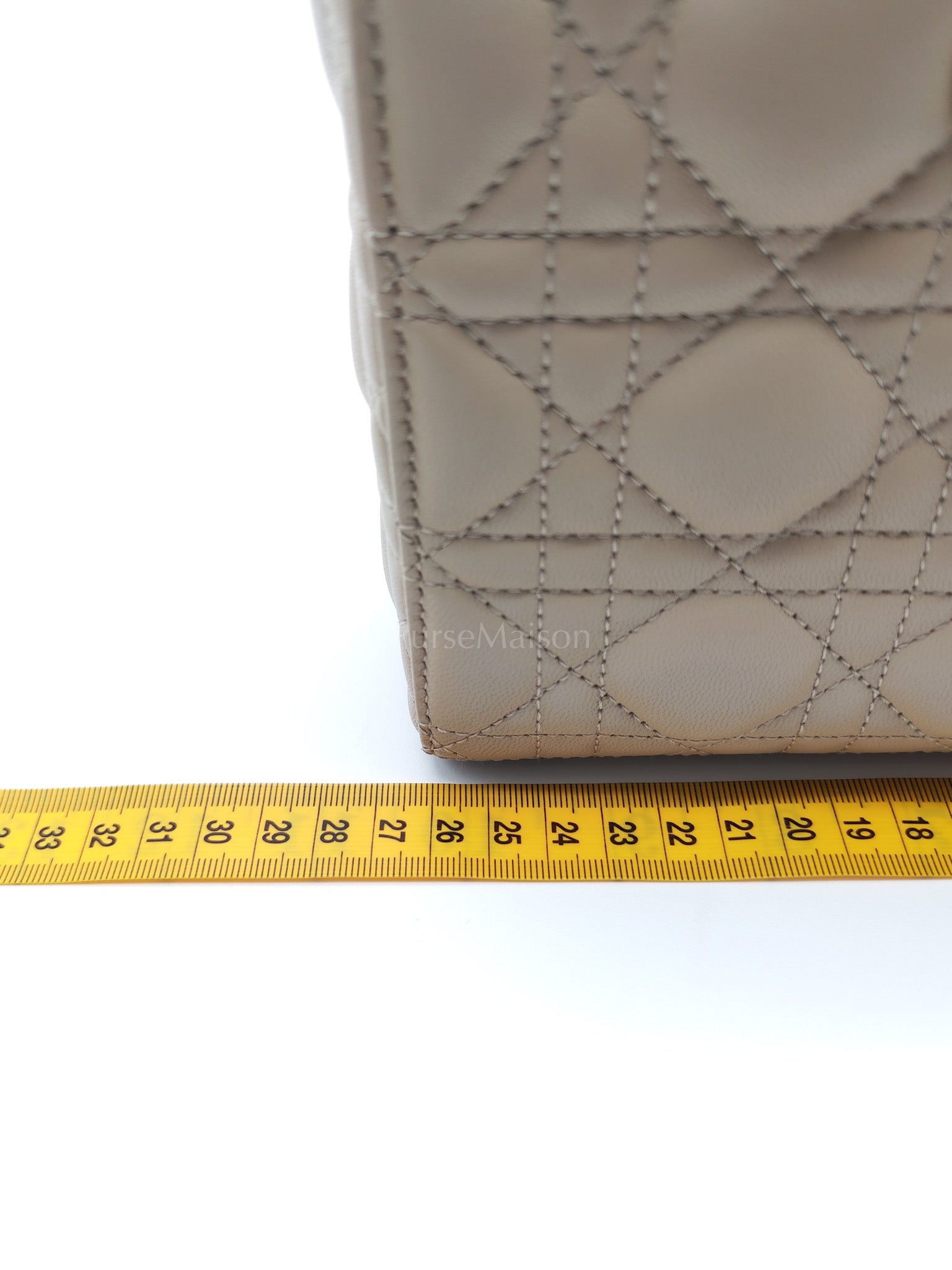 D-Joy Medium Sable Cannage lambskin Leather in Light Gold Hardware | Purse Maison Luxury Bags Shop