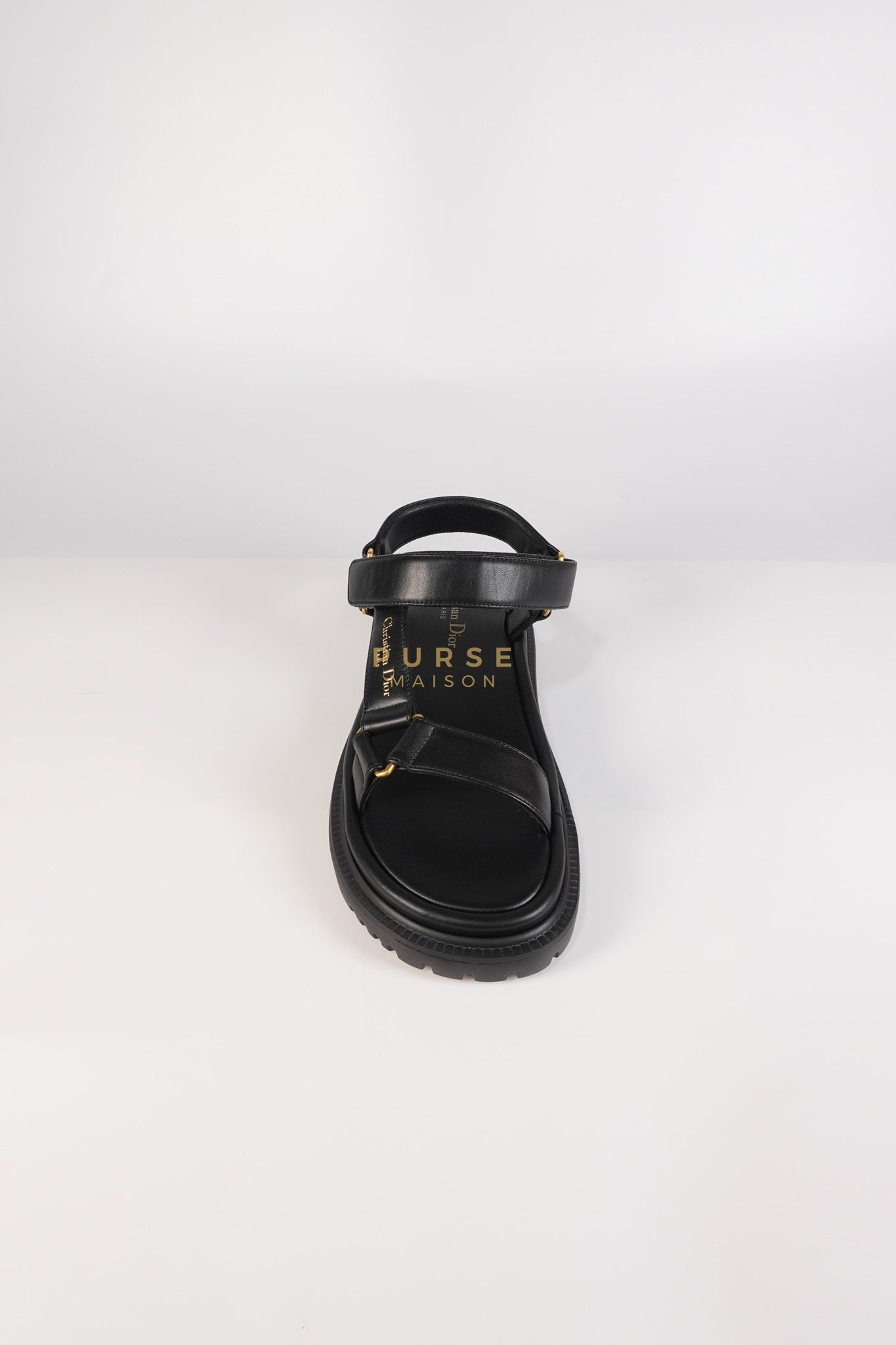 D Wave Sandals in Black Size 37 EU (23.5cm) | Purse Maison Luxury Bags Shop