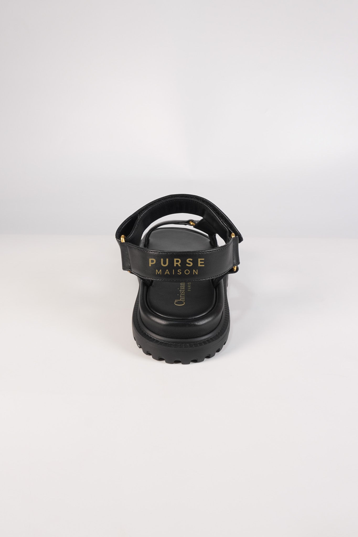 D Wave Sandals in Black Size 37 EU (23.5cm) | Purse Maison Luxury Bags Shop