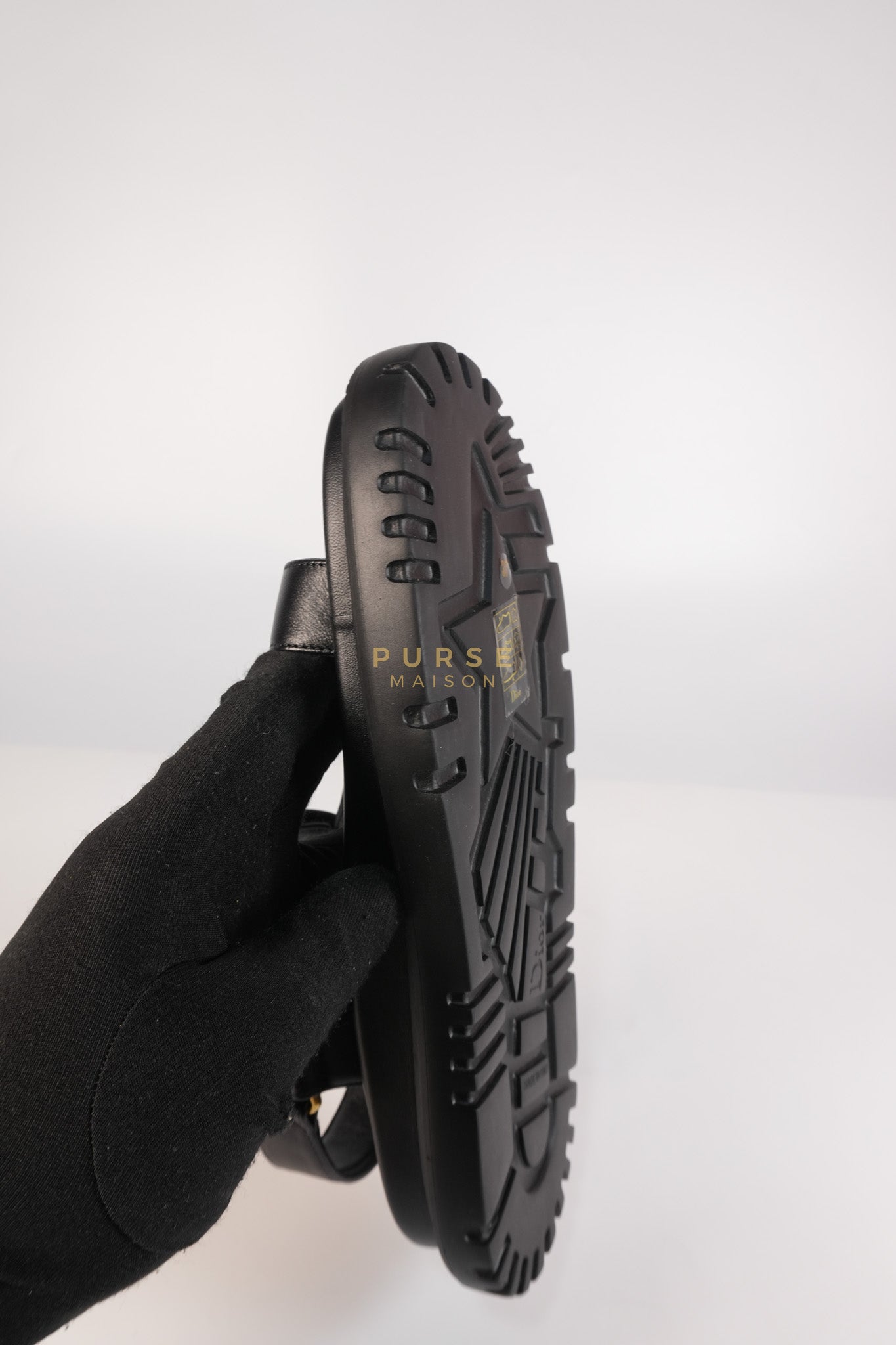 D Wave Sandals in Black Size 37 EU (23.5cm) | Purse Maison Luxury Bags Shop