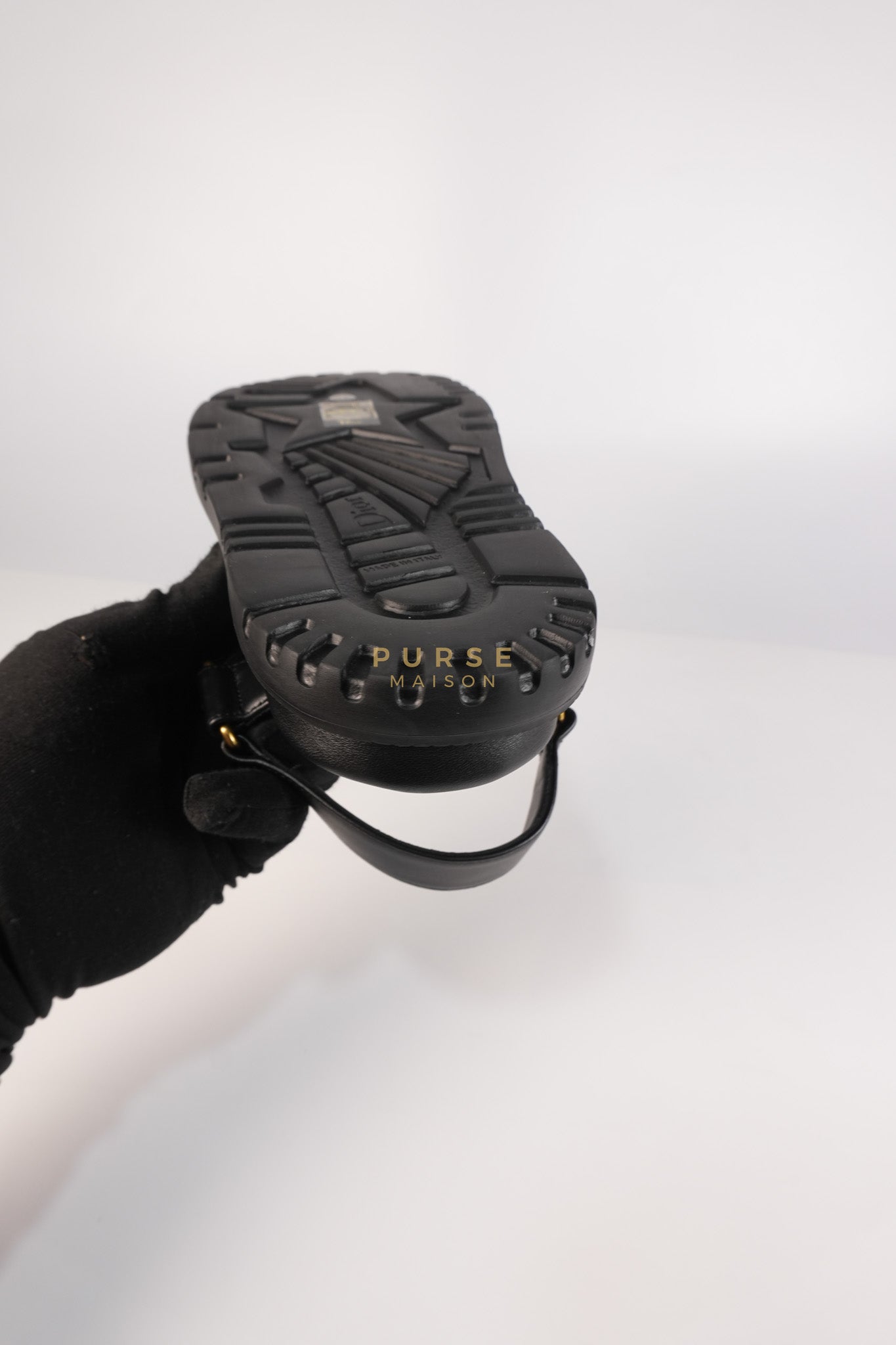 D Wave Sandals in Black Size 37 EU (23.5cm) | Purse Maison Luxury Bags Shop