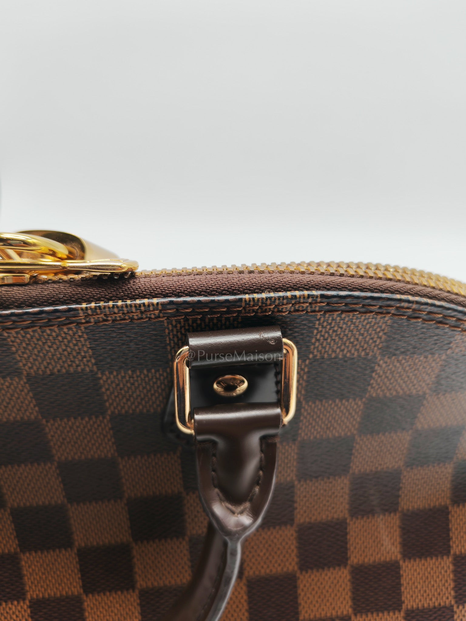 Alma PM in Damier Ebene Canvas Handbag (Date Code: AR1168)
