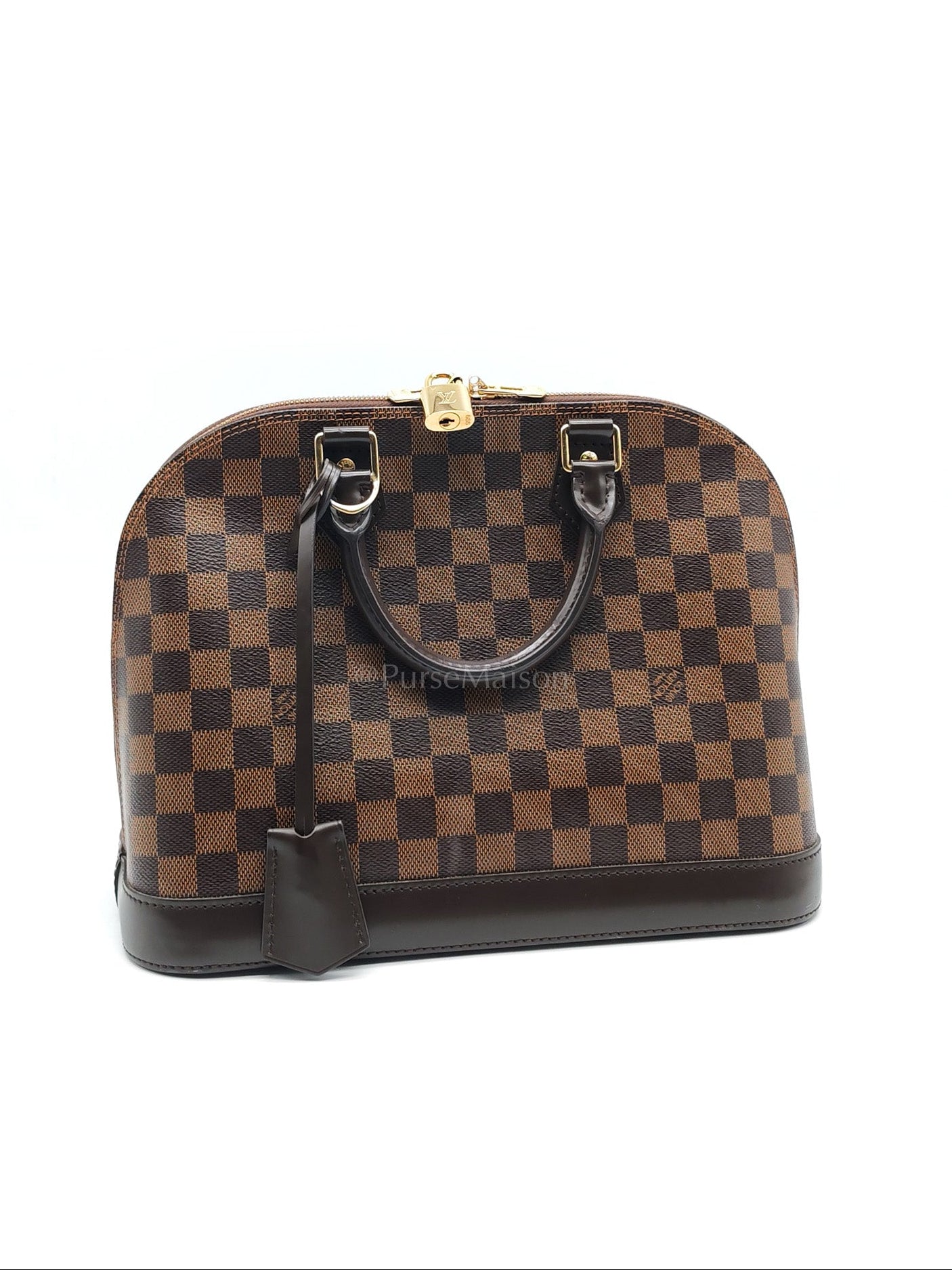 Alma PM in Damier Ebene Canvas Handbag (Date Code: AR1168)