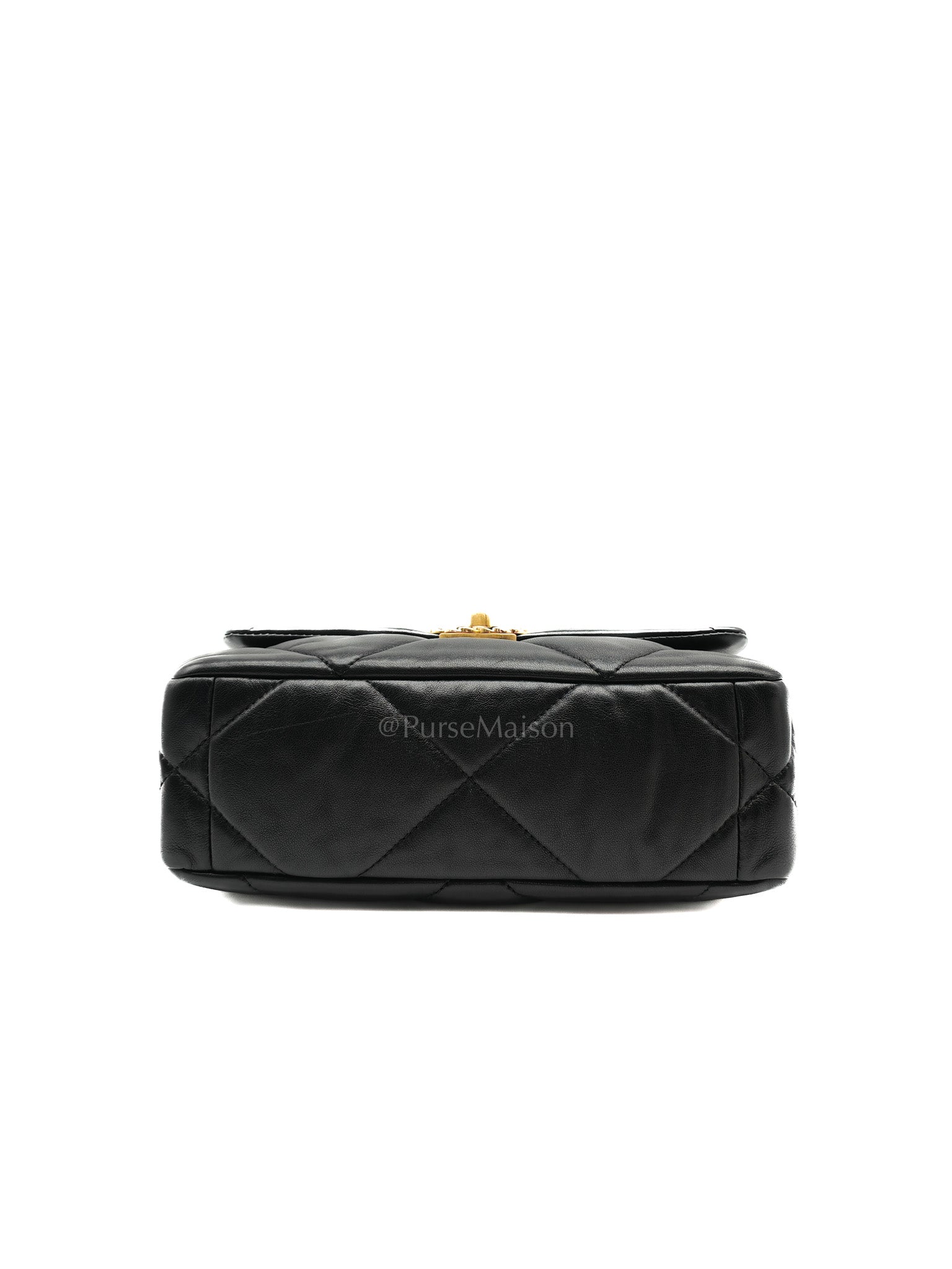 Chanel 19 Small in Black Quilted Lambskin Leather and Mixed hardware Series 30