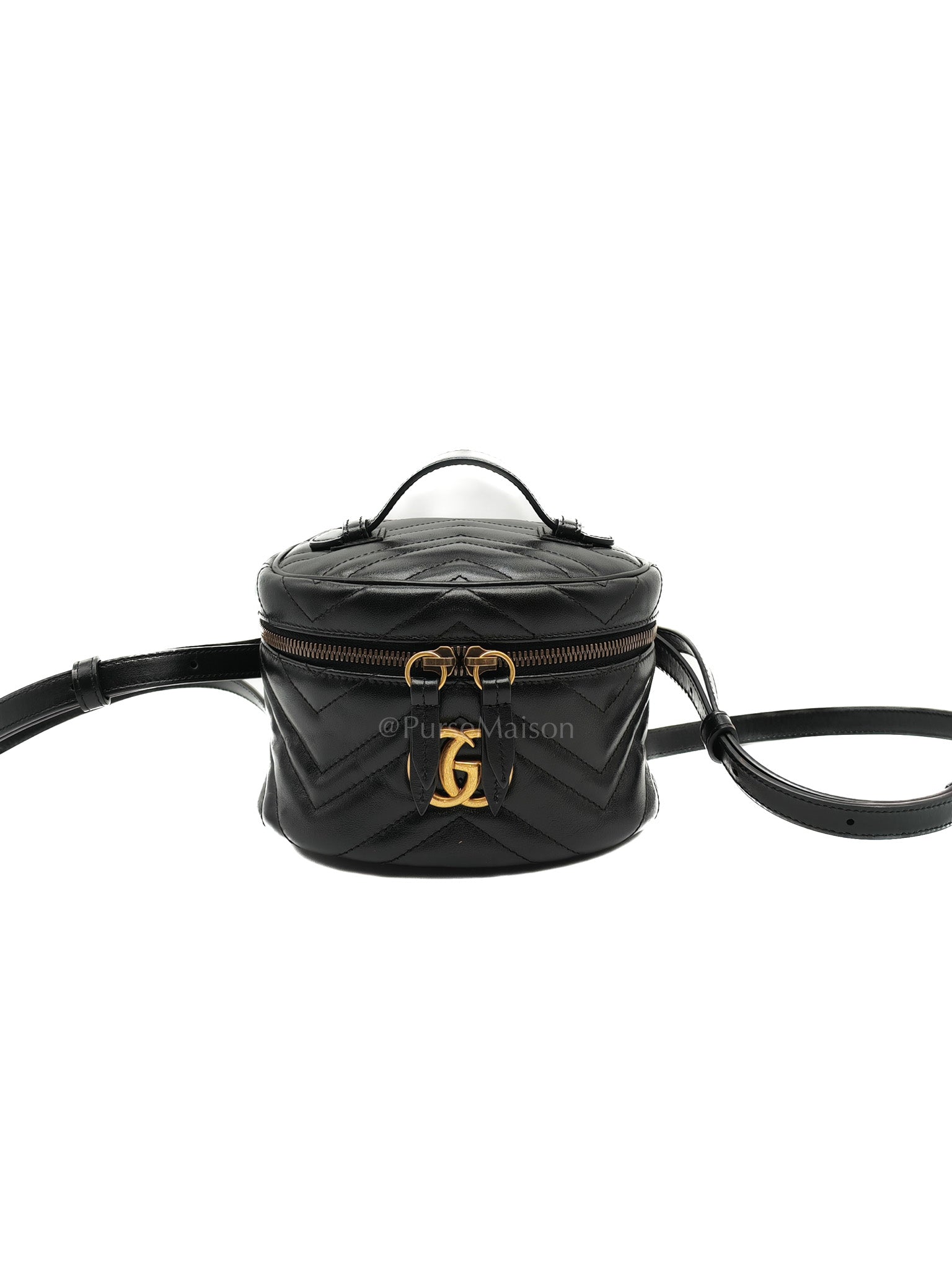 Marmont Black Vanity Matelasse Leather Backpack