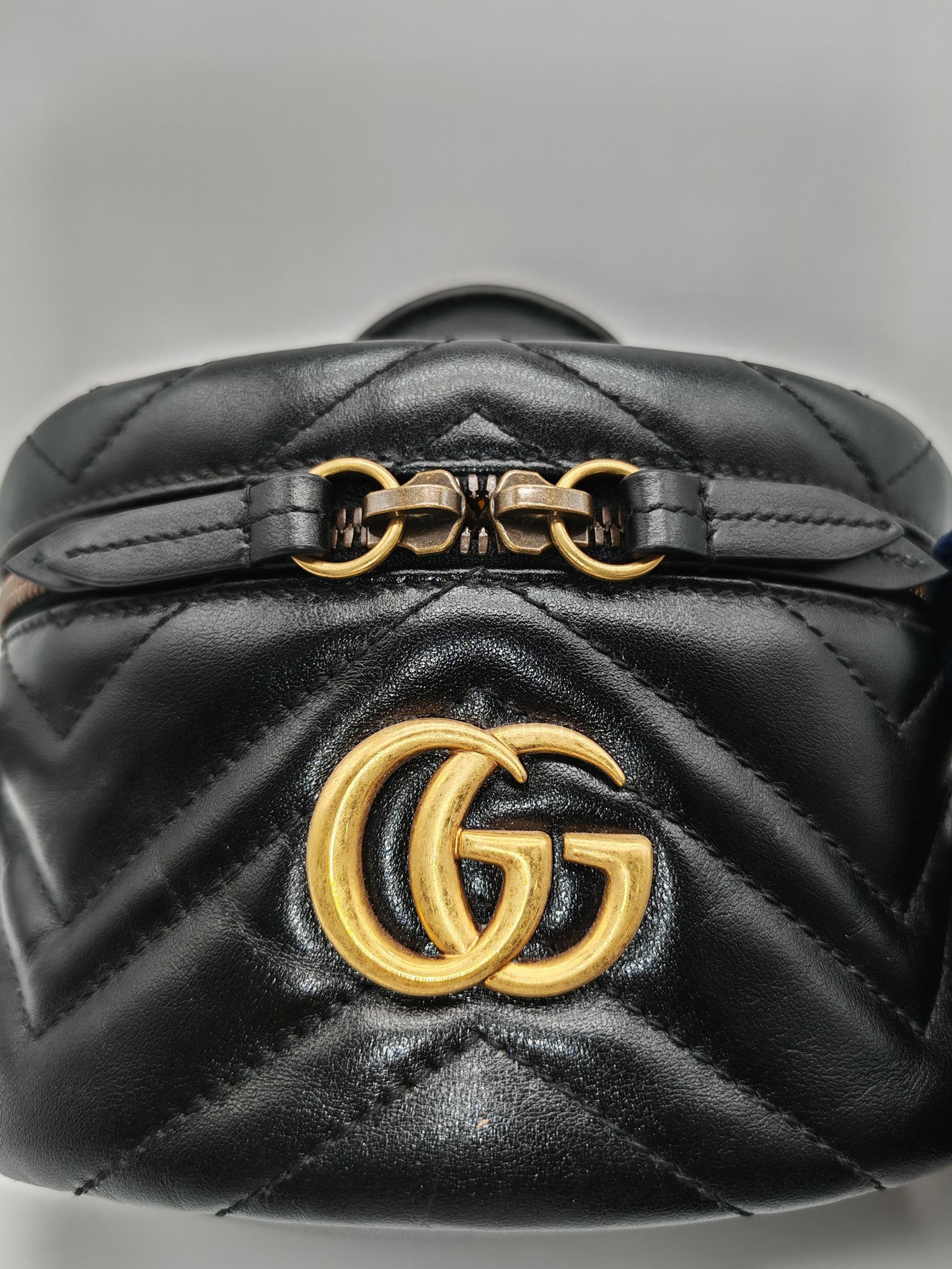 Marmont Black Vanity Matelasse Leather Backpack